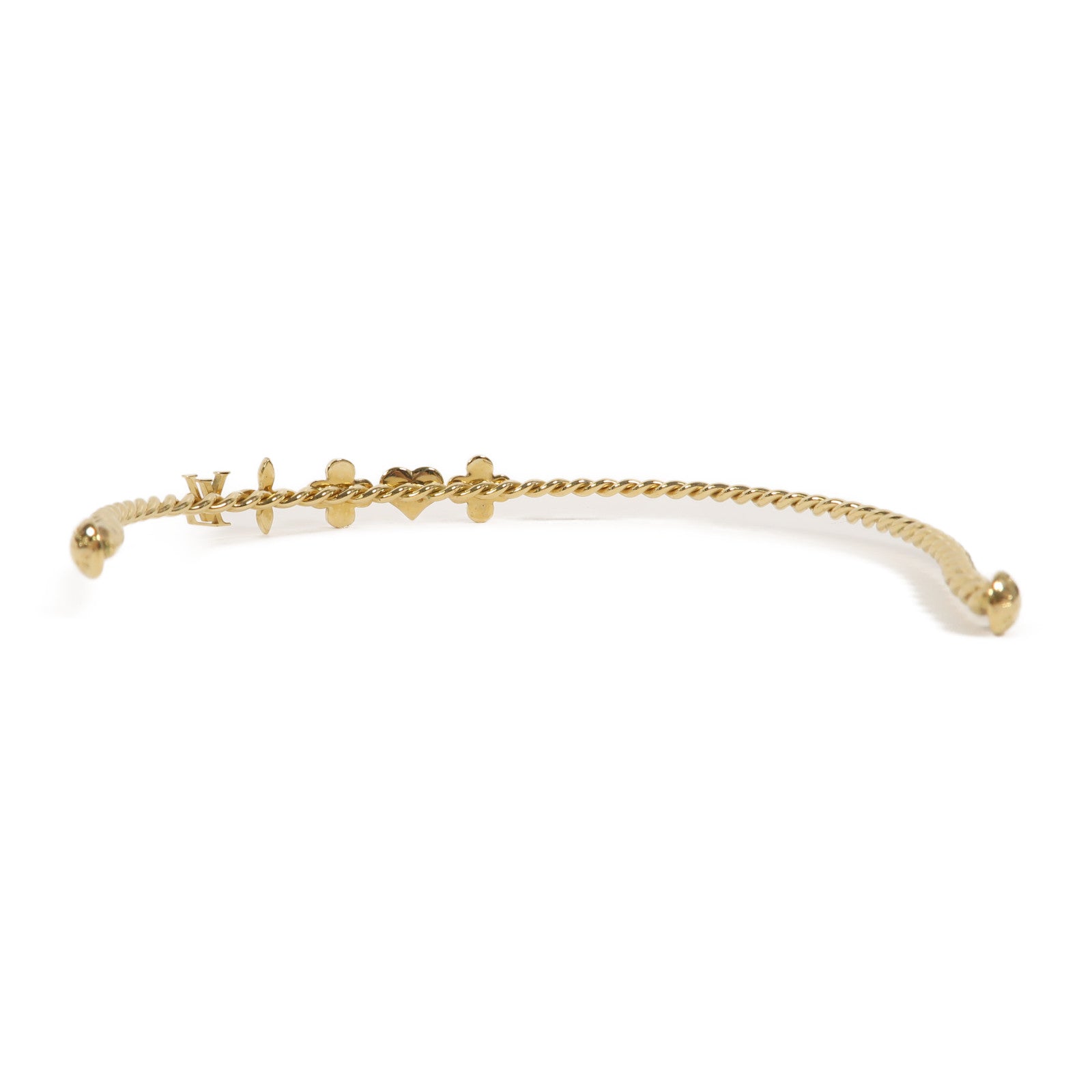 LOUIS VUITTON 金屬Hairband頭箍金色/粉紅色