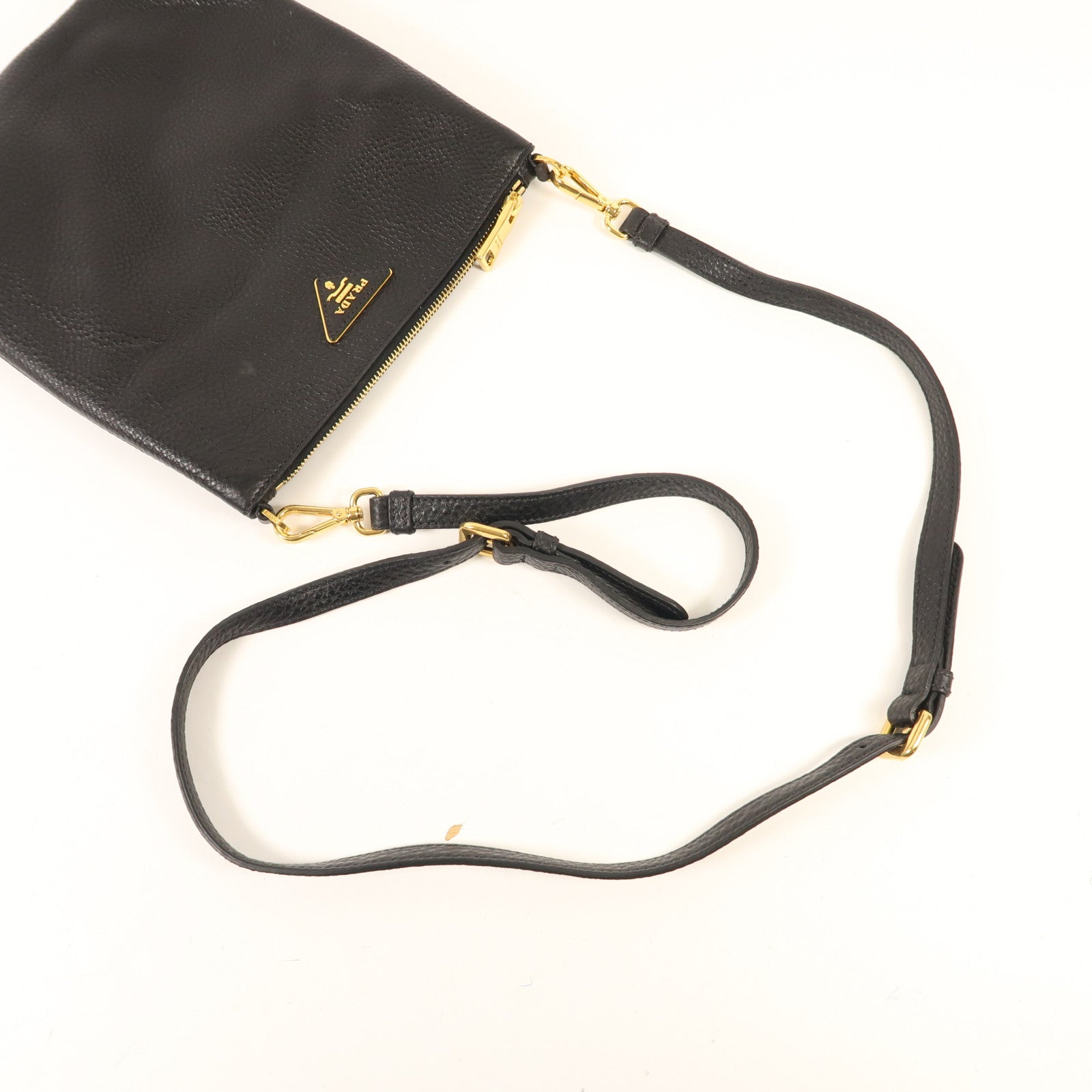 PRADA 【激減優惠】牛皮皮革Shoulder Bag金扣肩背袋