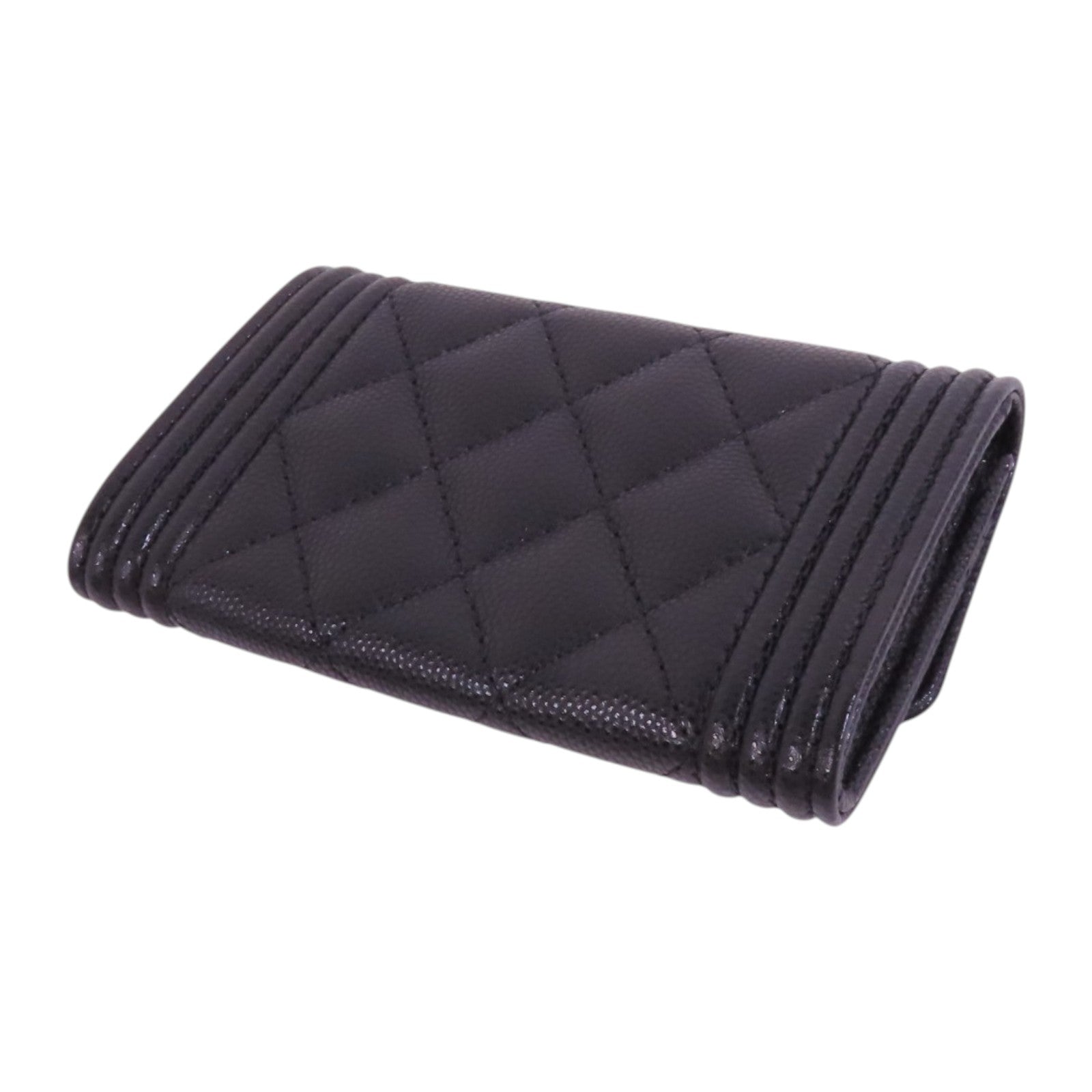 CHANEL 牛皮皮革Card Case金扣卡套