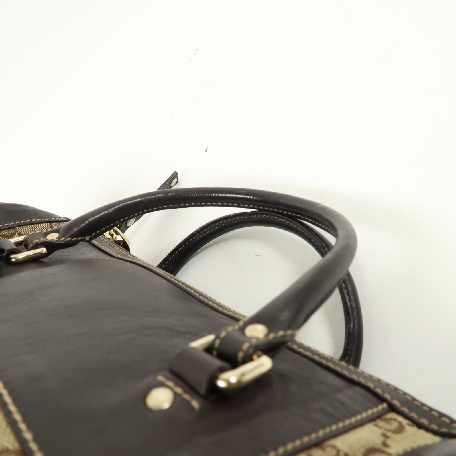 GUCCI 帆布Hand Bag金扣手挽袋
