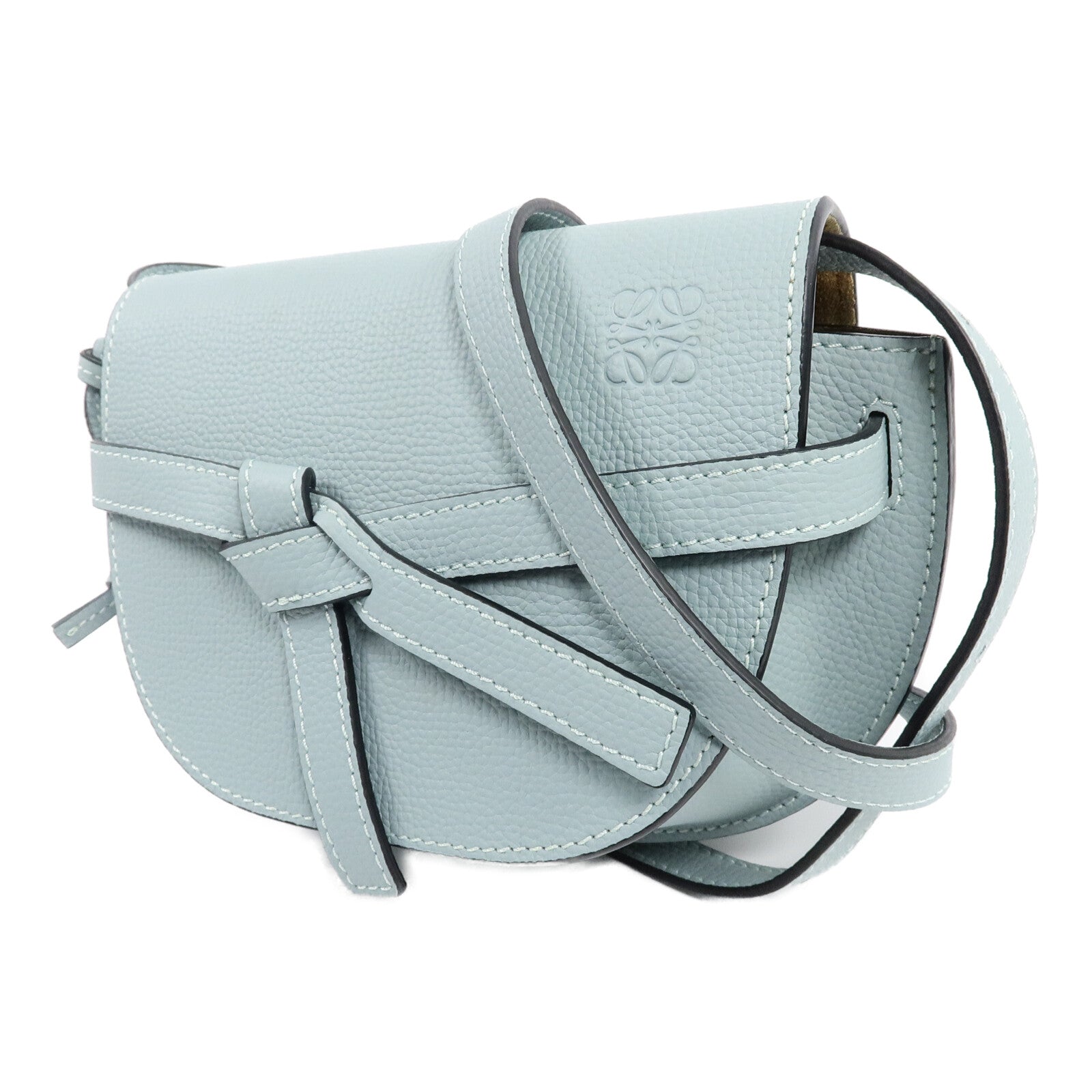 LOEWE 牛皮皮革Mini Gate Dual肩背袋