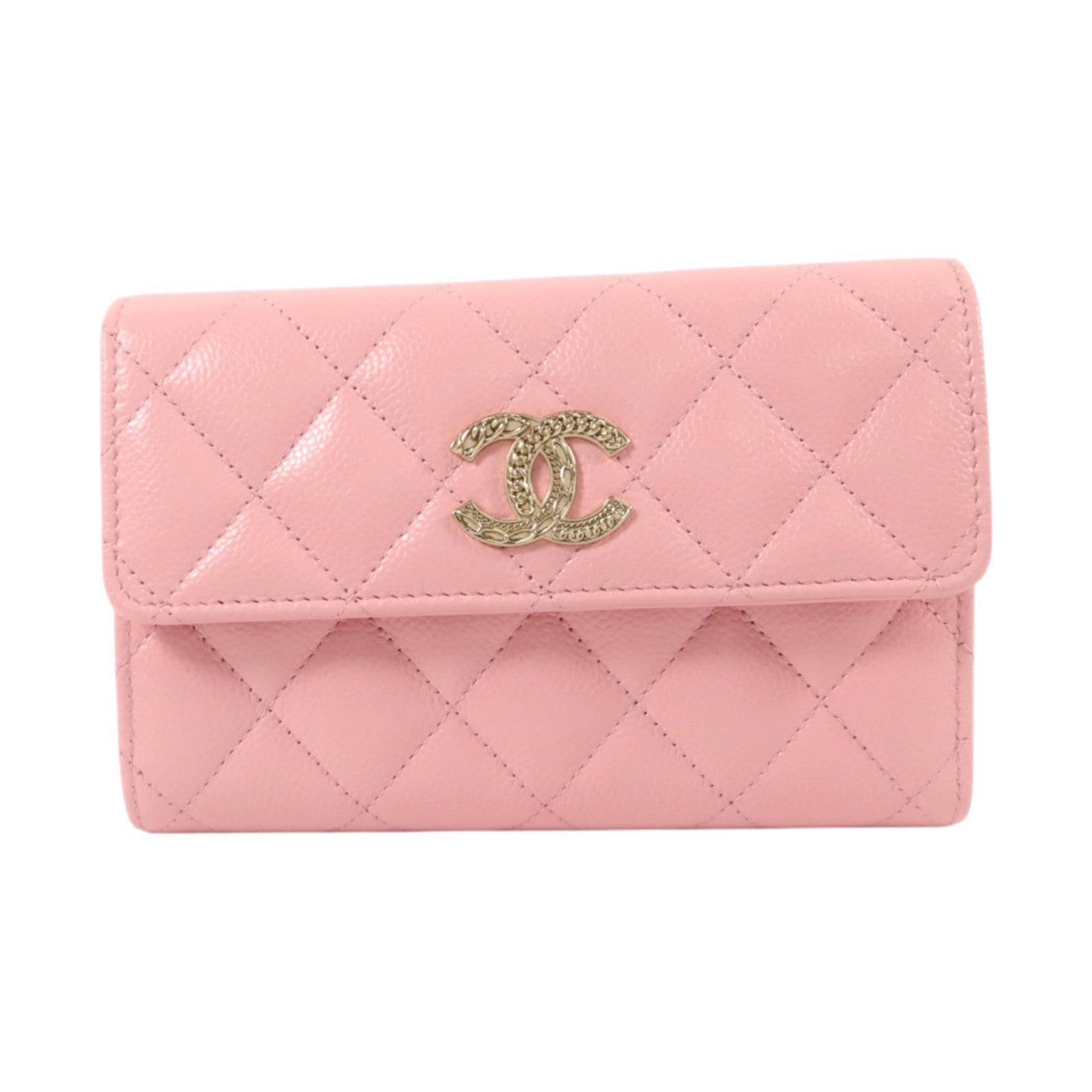 CHANEL 牛皮皮革Classic Medium Flap Wallet金扣錢包