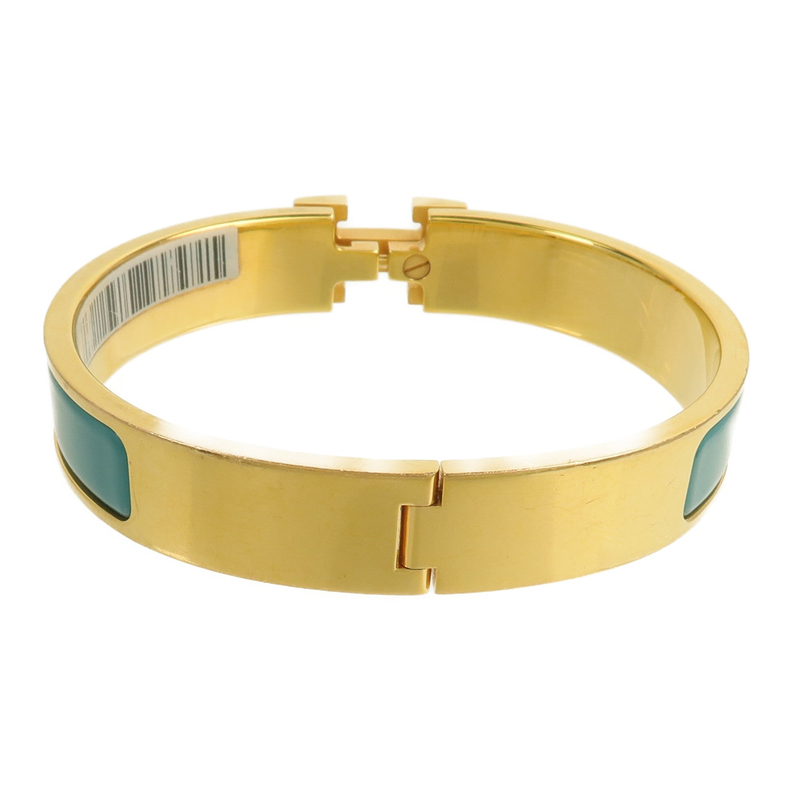 HERMES 金屬Clic-H手鐲Bleu Canard
