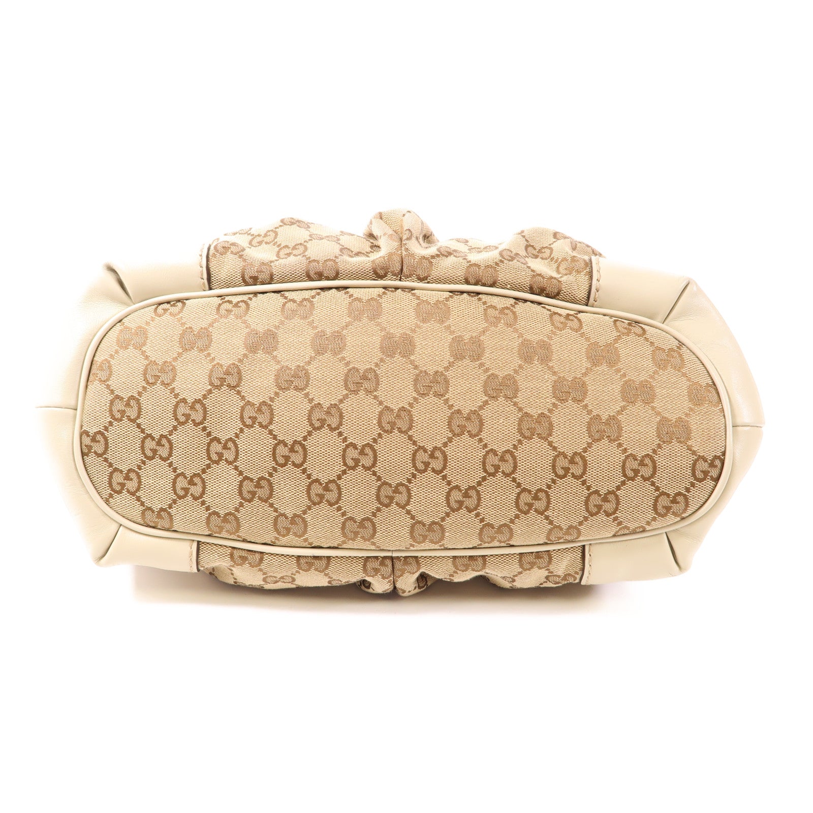 GUCCI 帆布2 Way Shoulder銀扣手挽肩背兩用袋