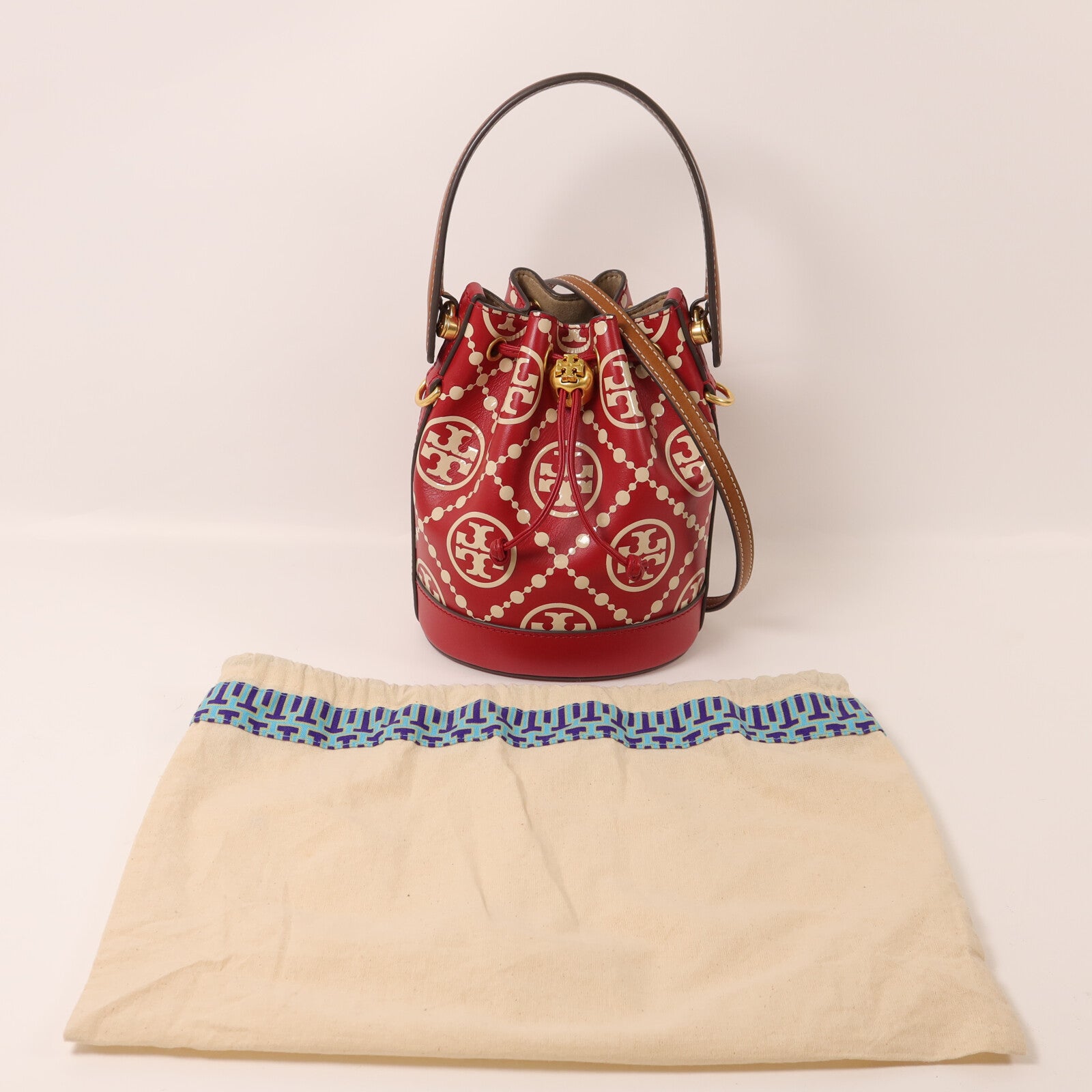 Tory Burch 牛皮皮革Bucket Bag手挽肩背兩用袋