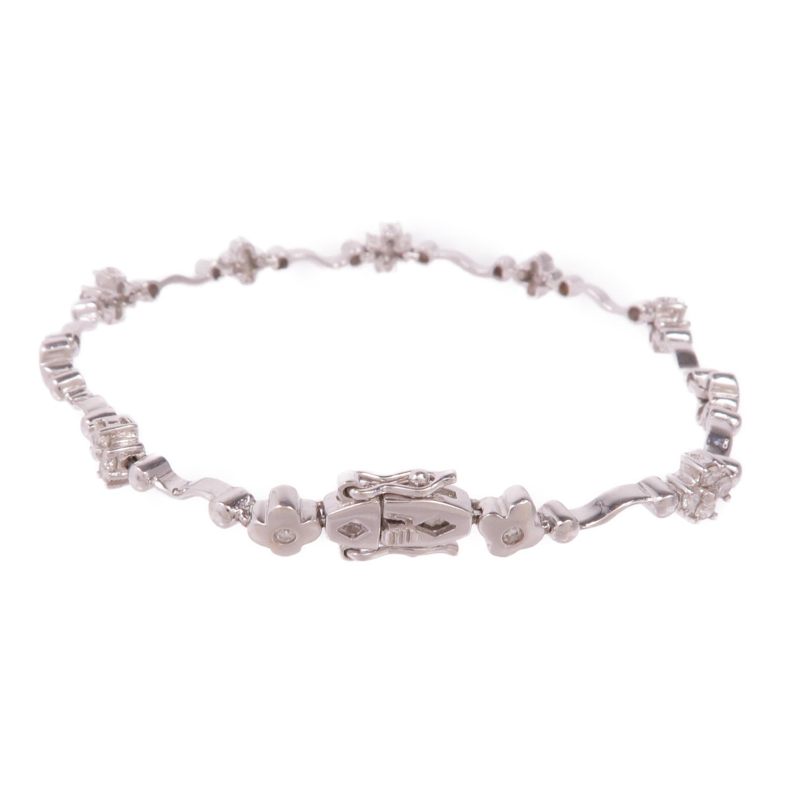JEWELRY 【激減優惠】18K白金Diamond Bracelet鑽石手鏈