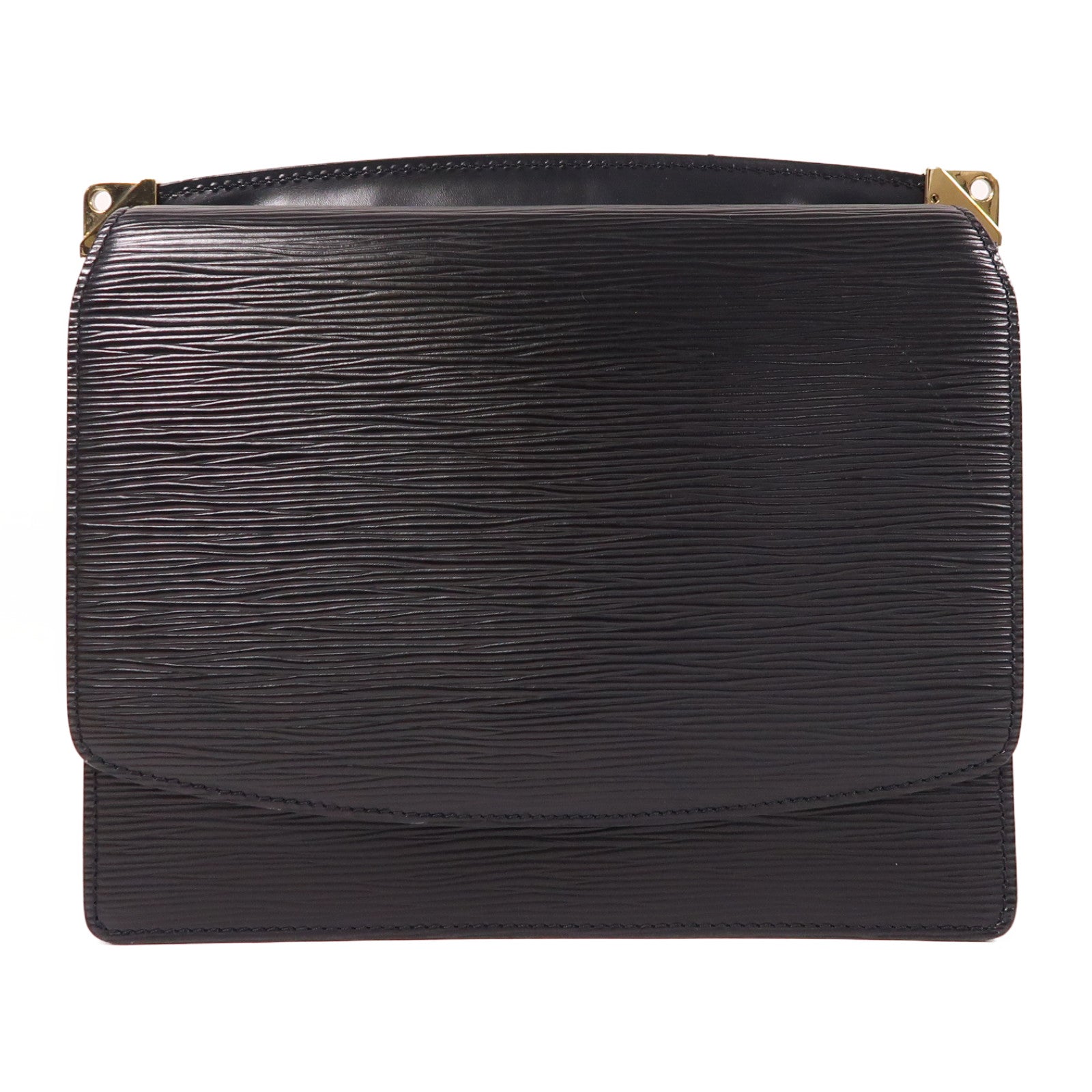 LOUIS VUITTON Epi Grenelle金扣肩背袋黑色