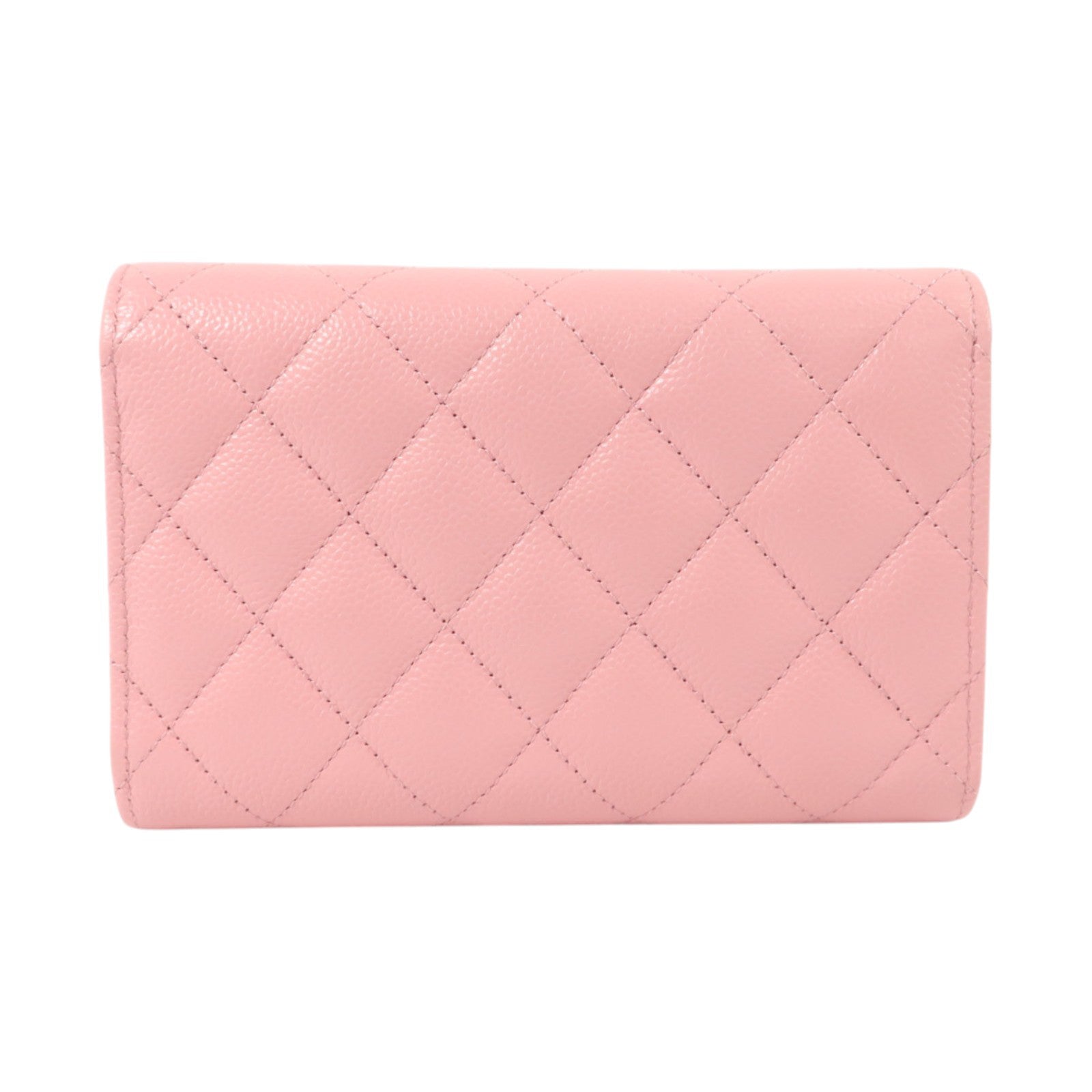 CHANEL 牛皮皮革Classic Medium Flap Wallet金扣錢包