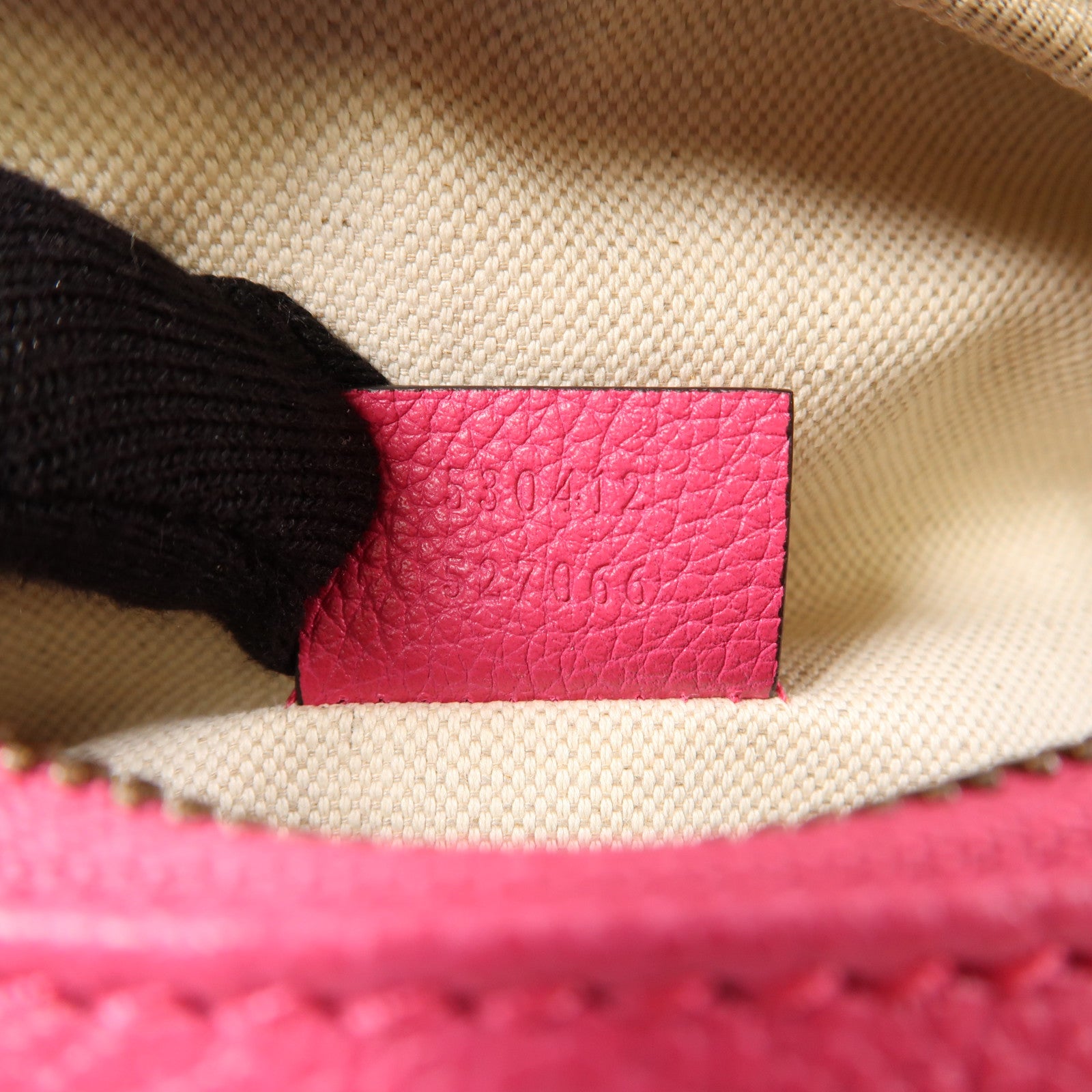 GUCCI 皮革Waist Bag腰包桃紅色