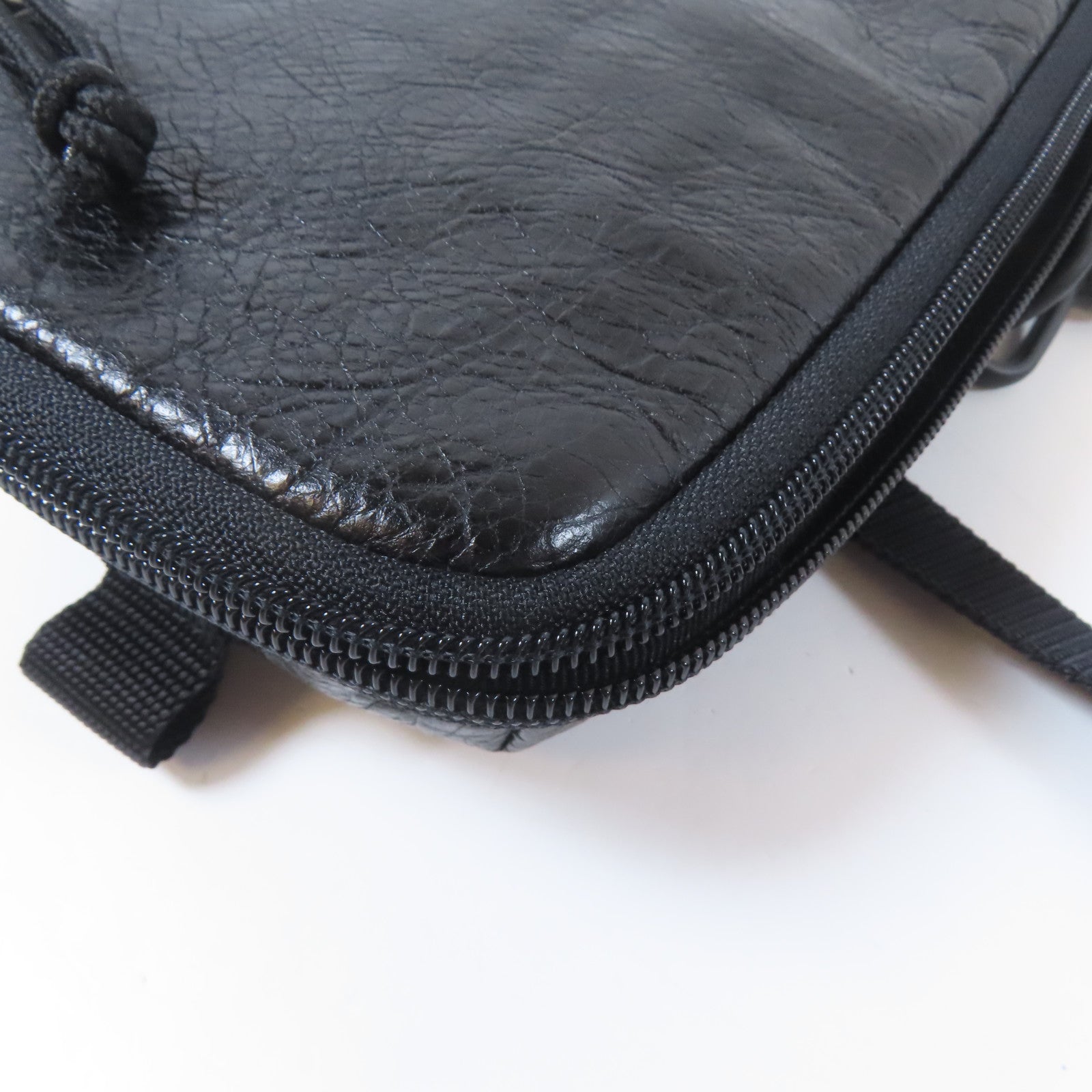 BALENCIAGA 【激減優惠】皮革Shoulder Bag黑扣肩背袋黑色