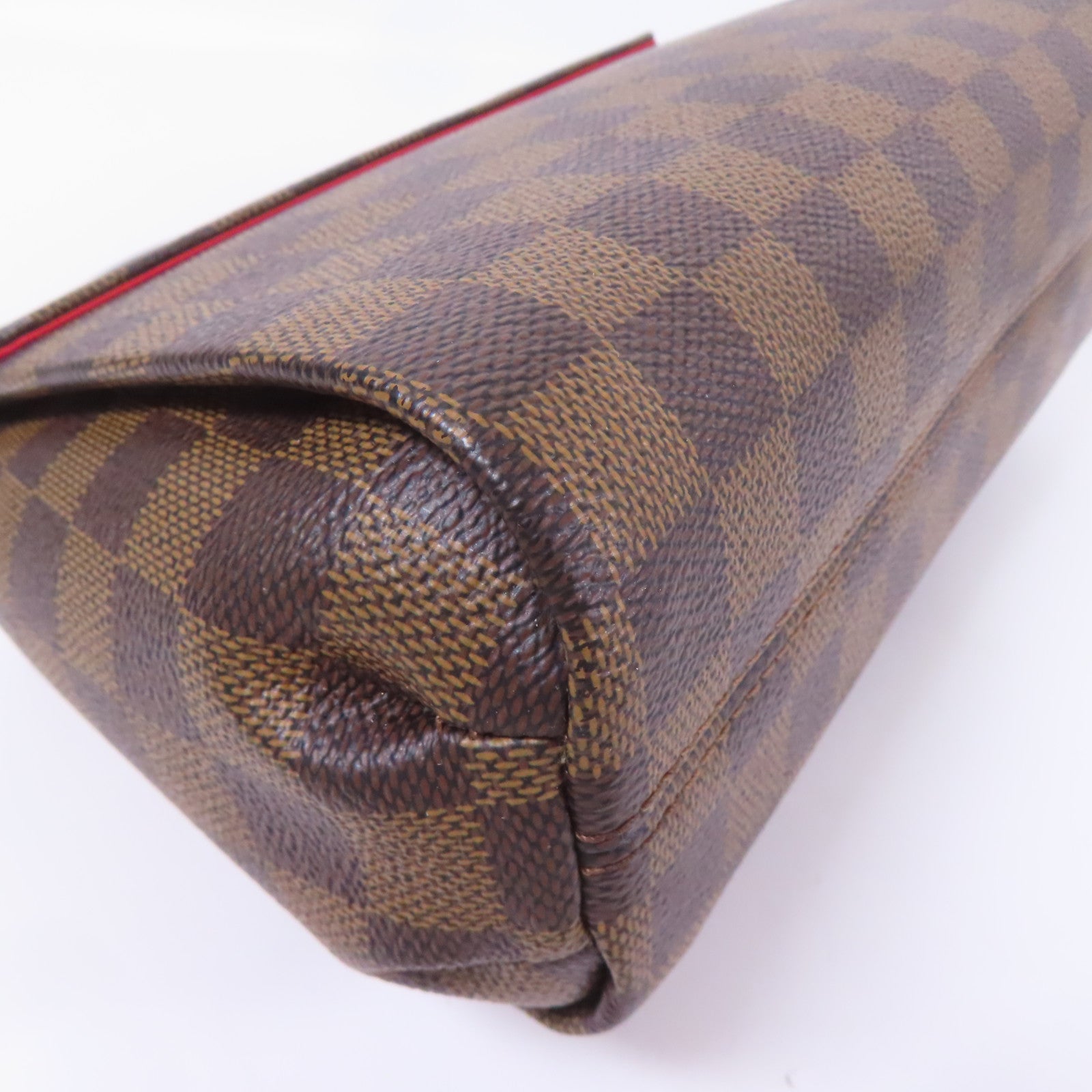 LOUIS VUITTON Damier Croisette金扣手挽肩背兩用袋