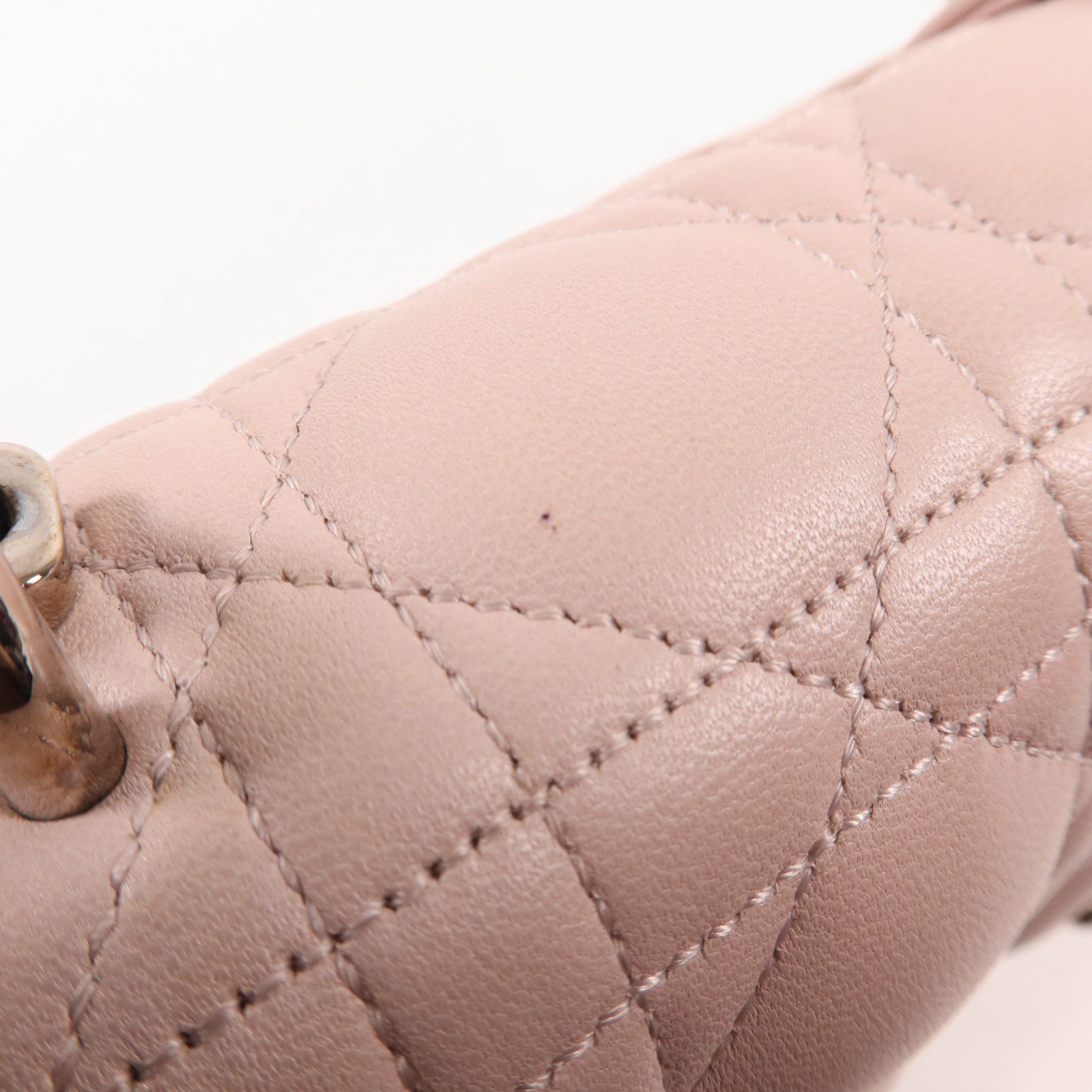 Dior 牛皮皮革Miss Dior銀扣鏈帶肩背袋