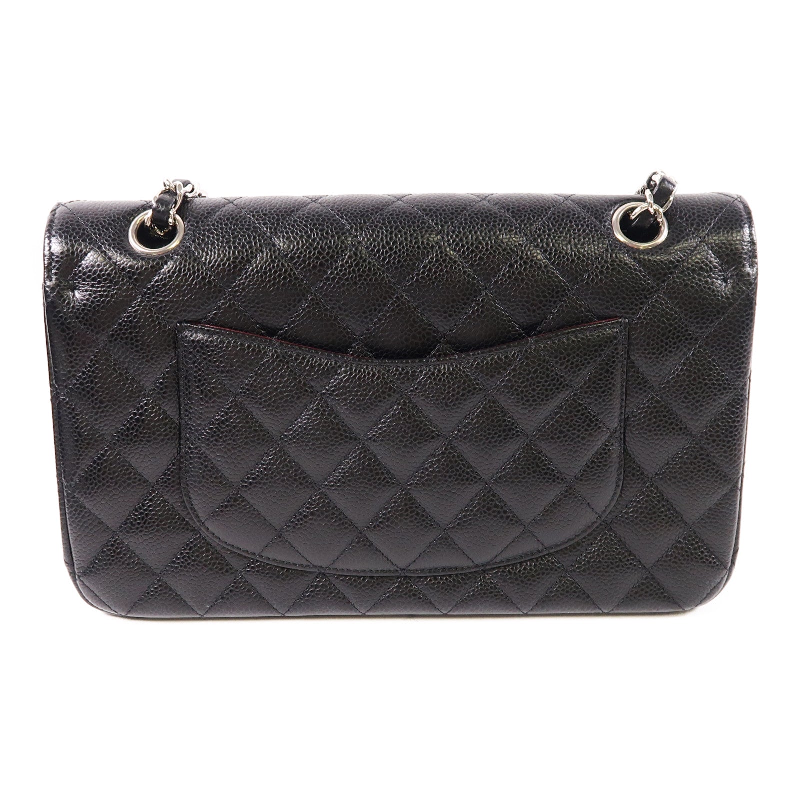 CHANEL 牛皮皮革Classic 25銀扣鏈帶肩背袋