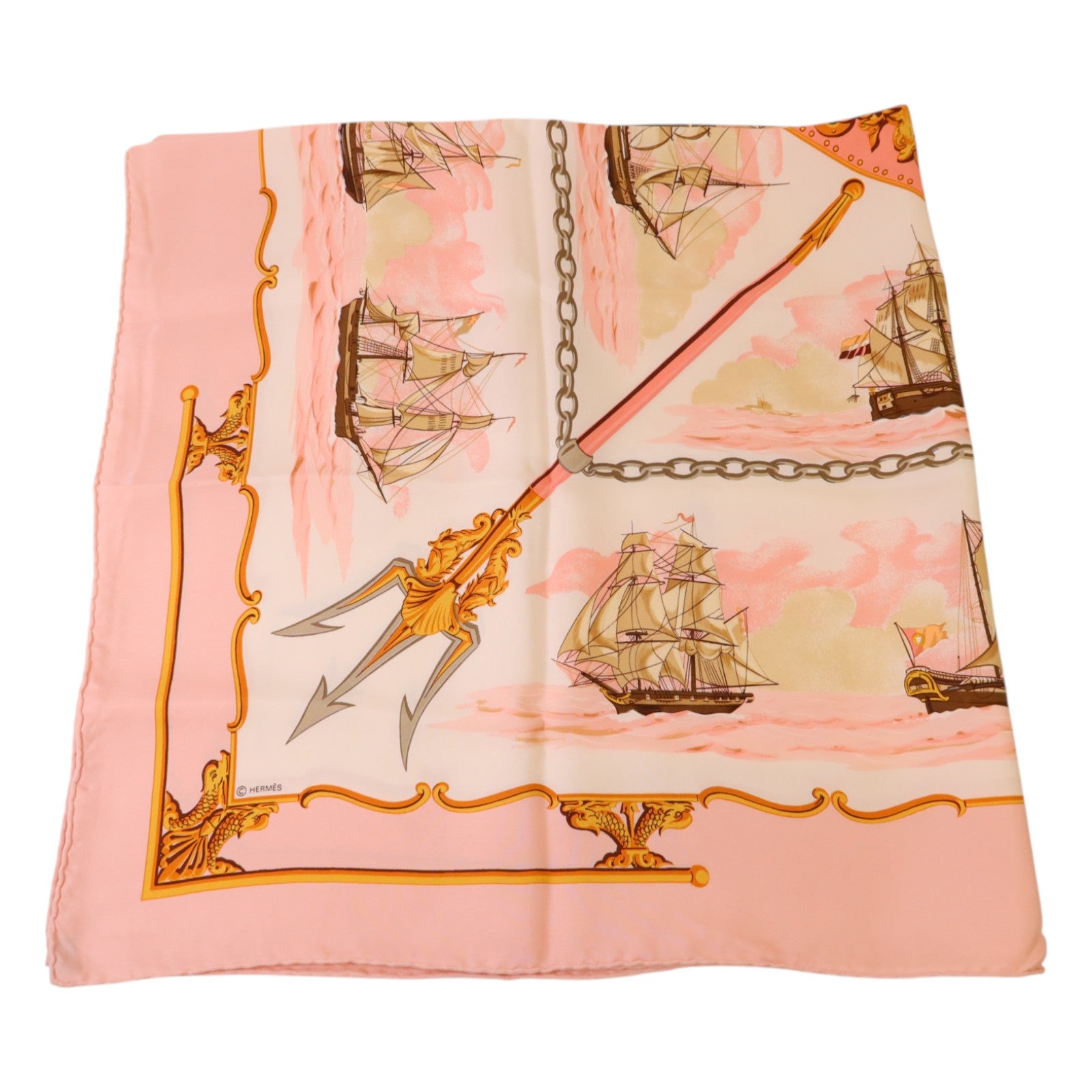 HERMES 絲質Scarf 90X90絲巾
