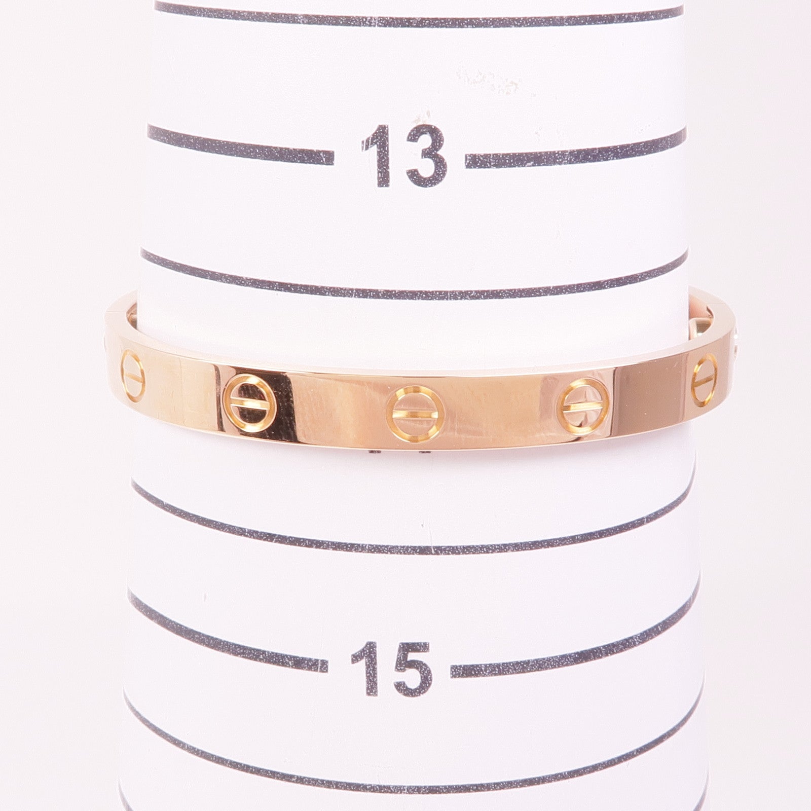 CARTIER 18K玫瑰金Love Bracelet手鐲Cartier#15