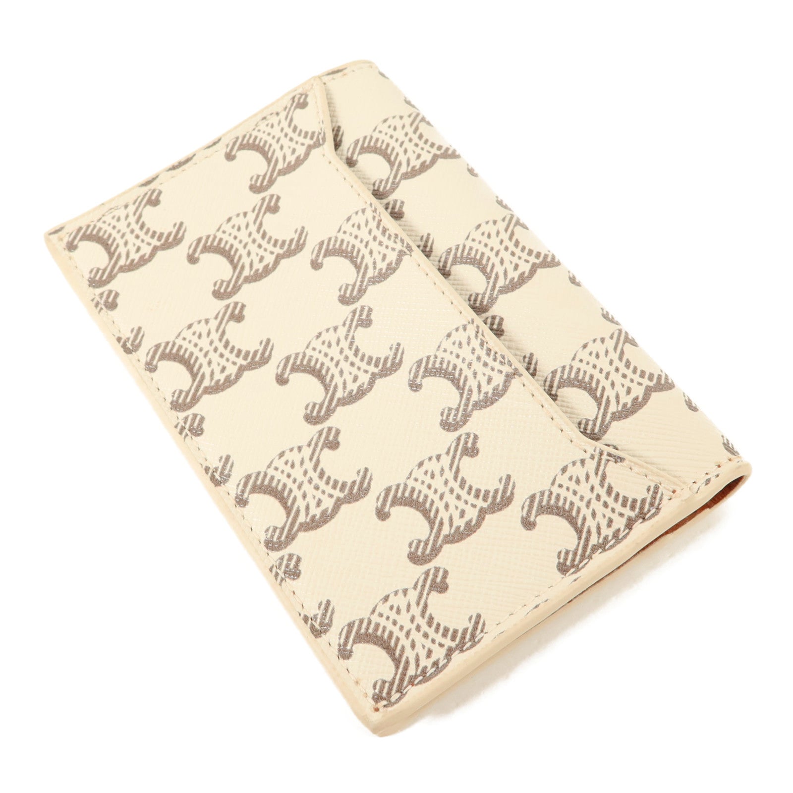CELINE 塗層帆布Triomphe Card Holder卡片套