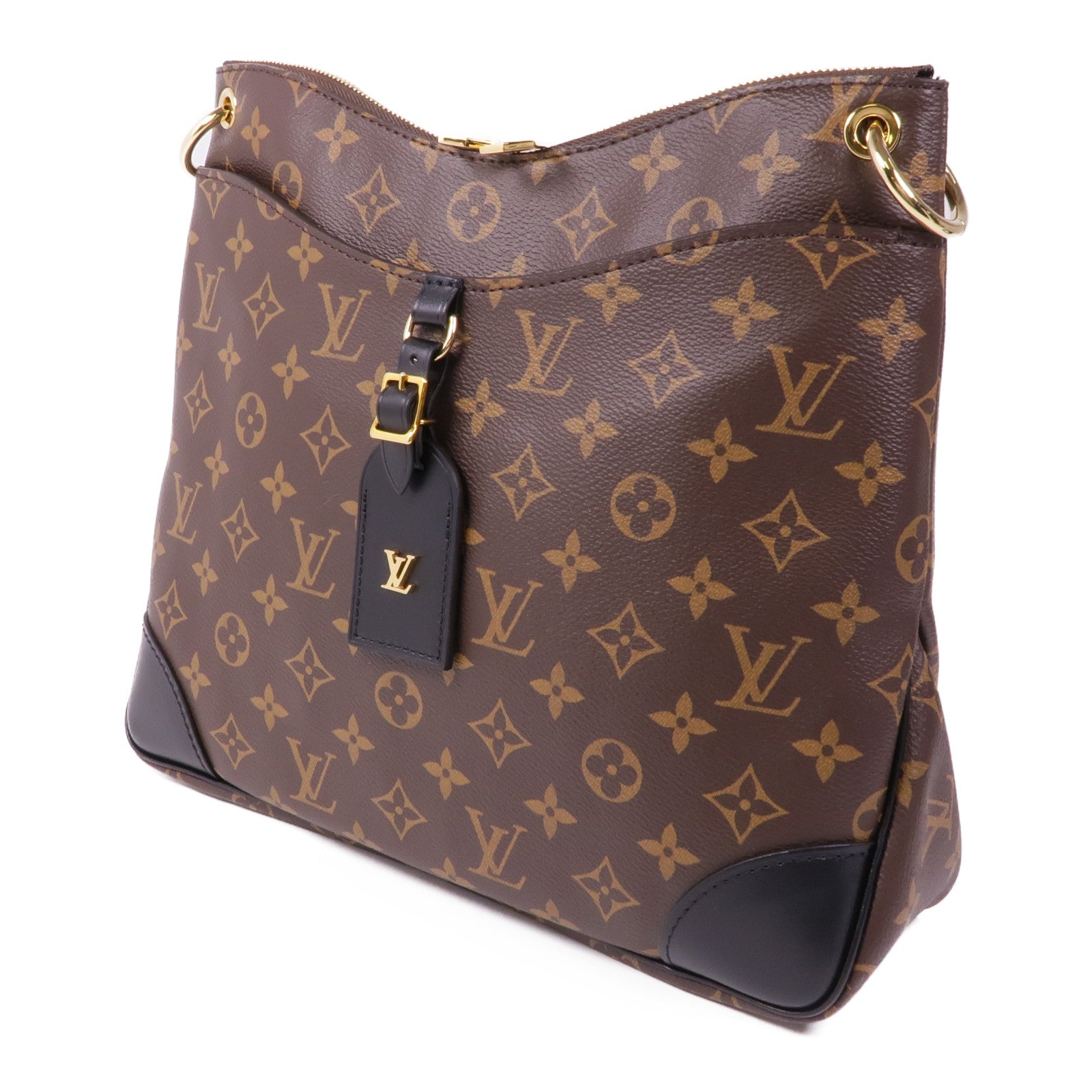 LOUIS VUITTON LV GHW Odeon MM Shoulder Bag M45352 Monogram Brown