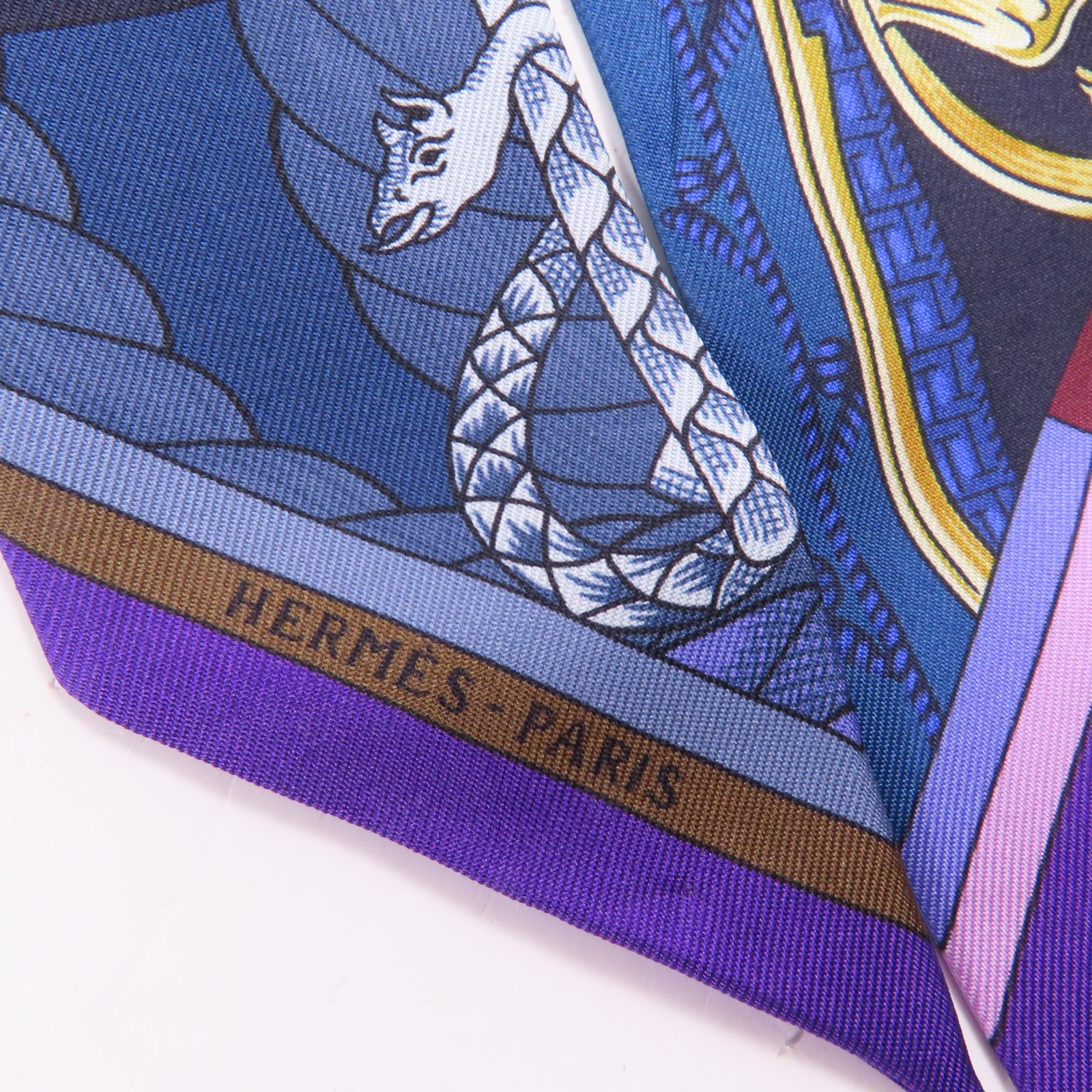 HERMES 絲質Twilly絲巾