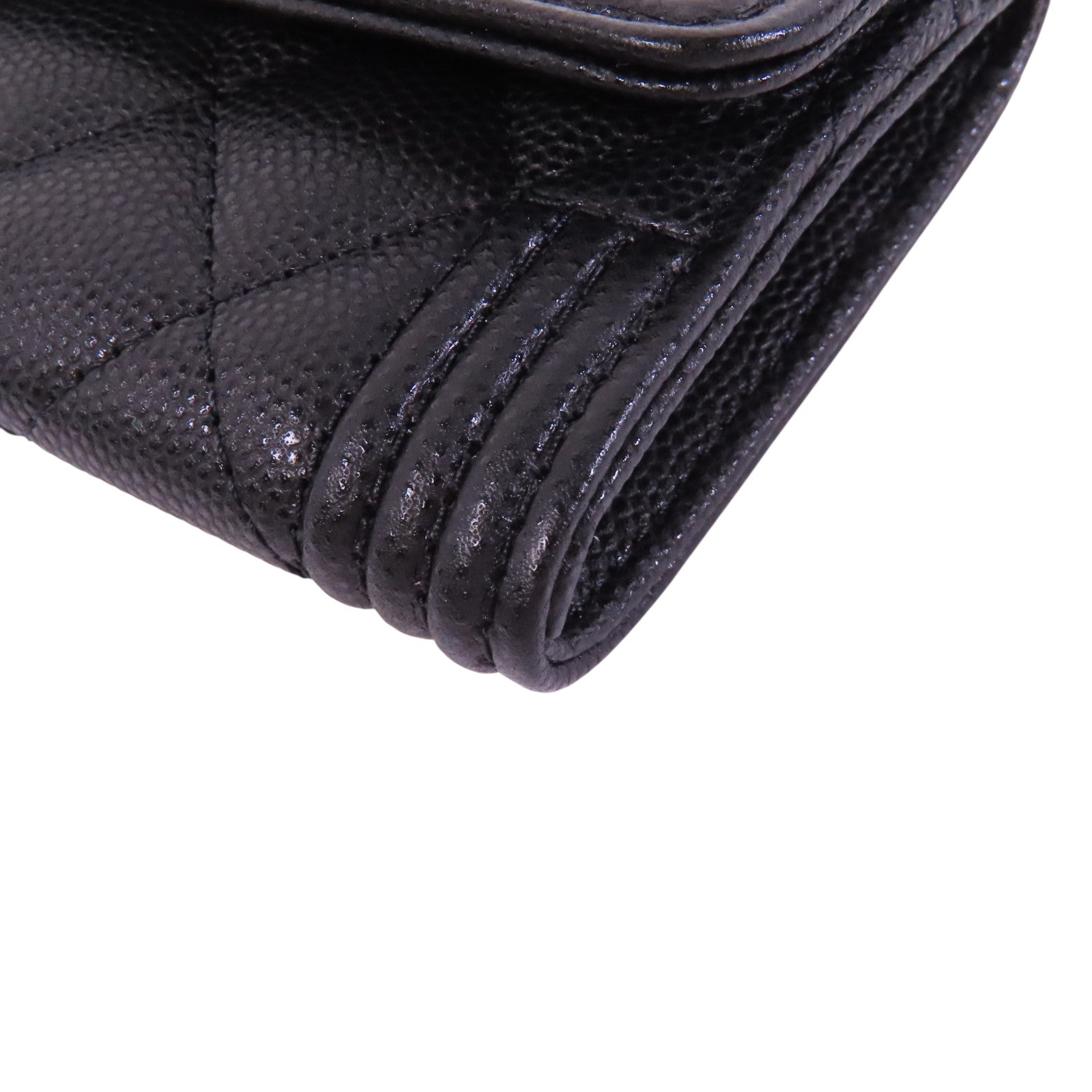 CHANEL 牛皮皮革Card Case金扣卡套