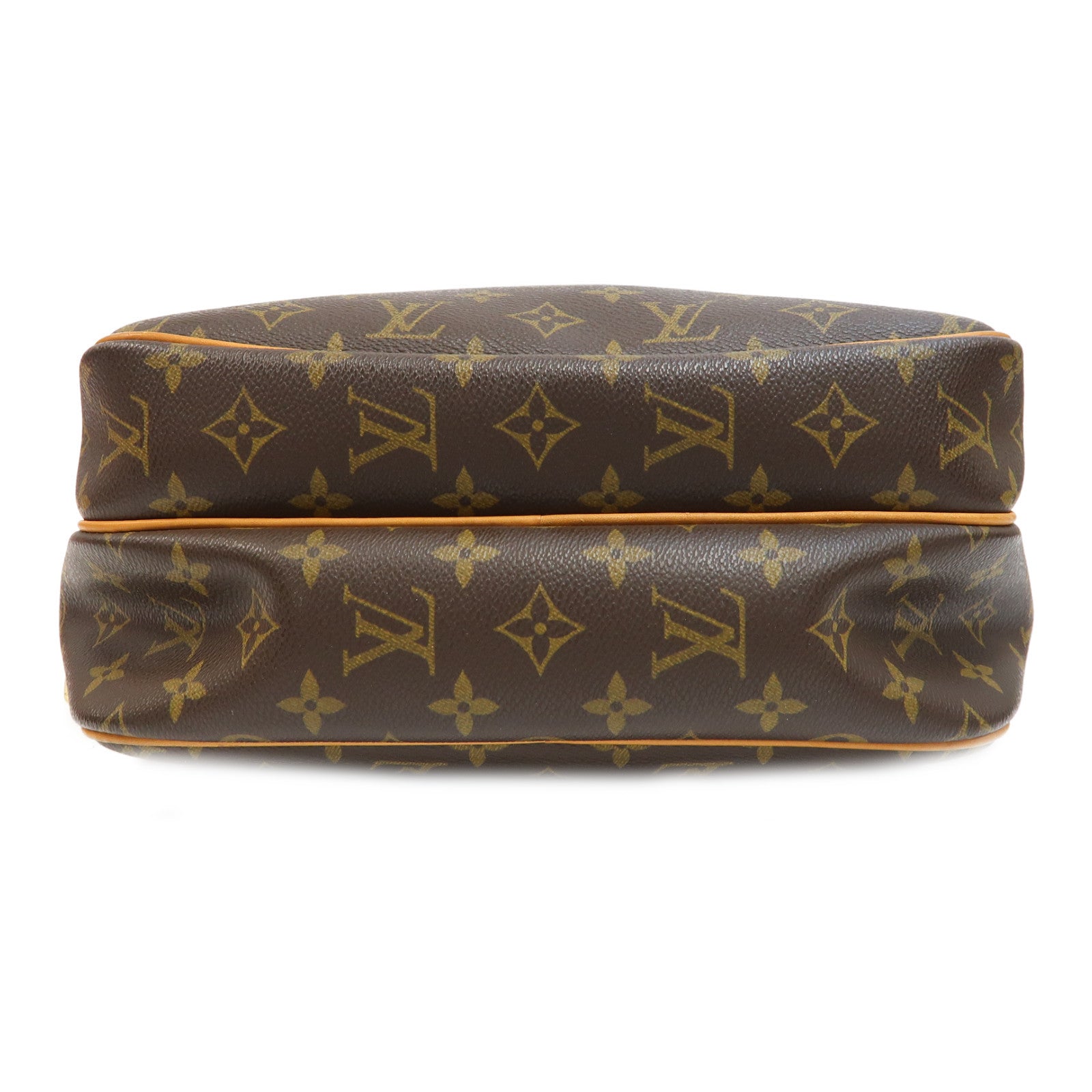 LOUIS VUITTON Monogram Reporter金扣肩背袋啡色