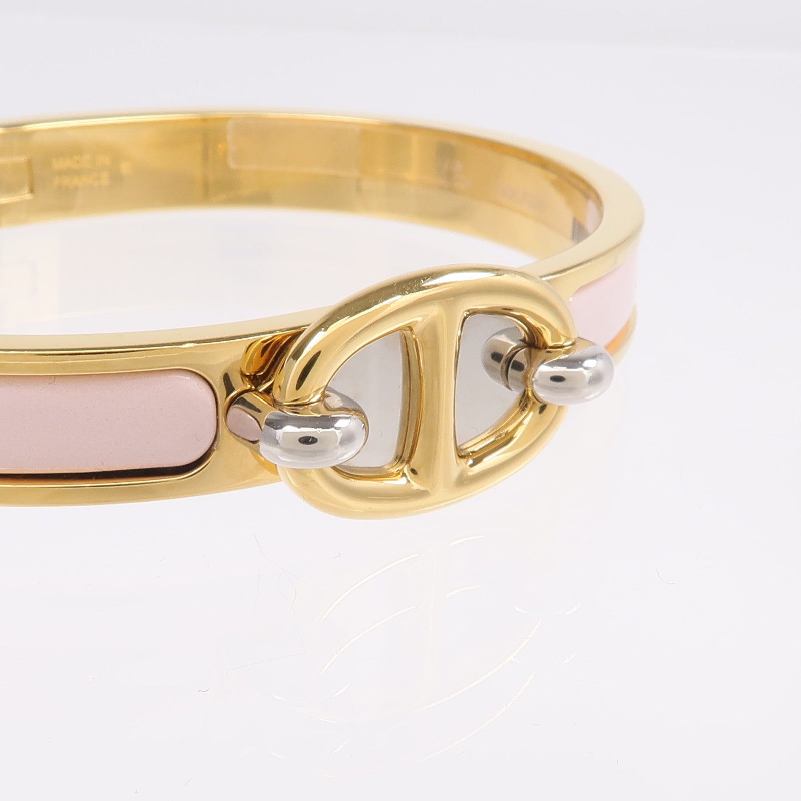 HERMES 金屬/琺瑯Mini Clic Chaine D'Ancre Bracelet手鐲