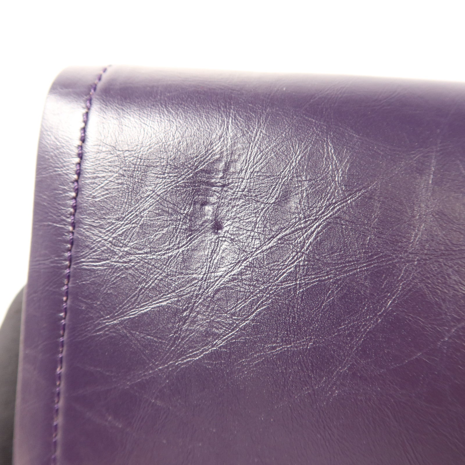 CHANEL 牛皮皮革2.55 Jumbo銀扣鏈帶肩背袋