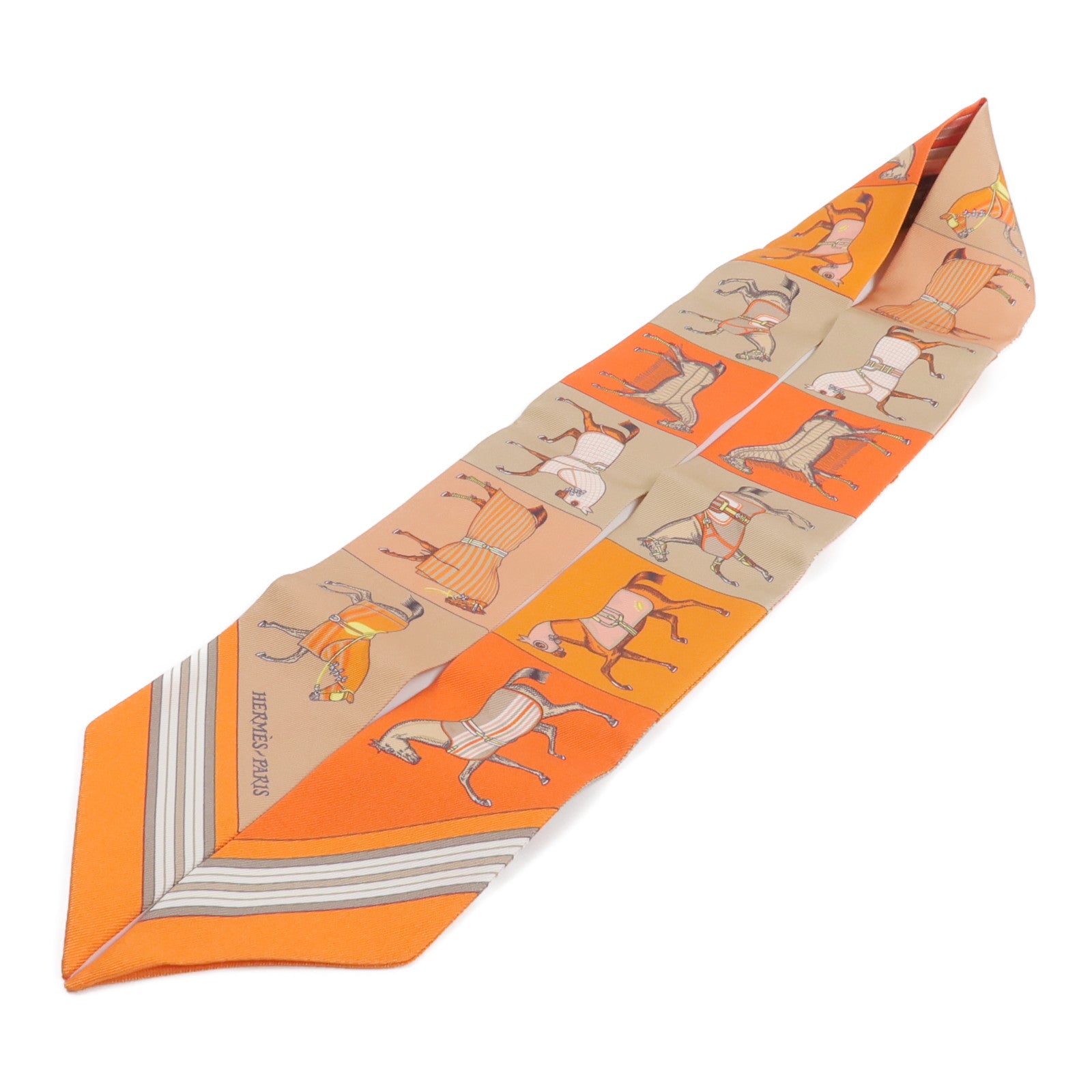 HERMES 絲質Twilly絲巾