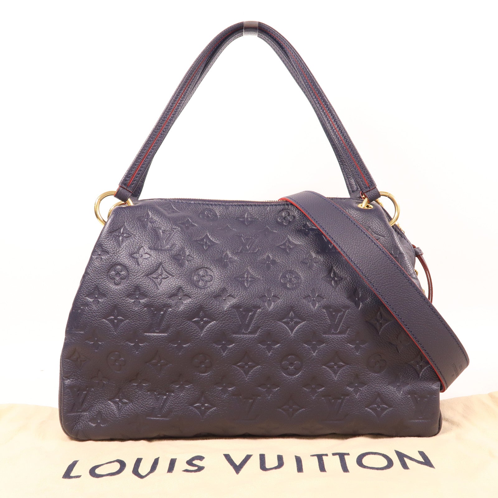 LOUIS VUITTON Monogram Empreinte Ponthieu PM金扣手挽肩背兩用袋