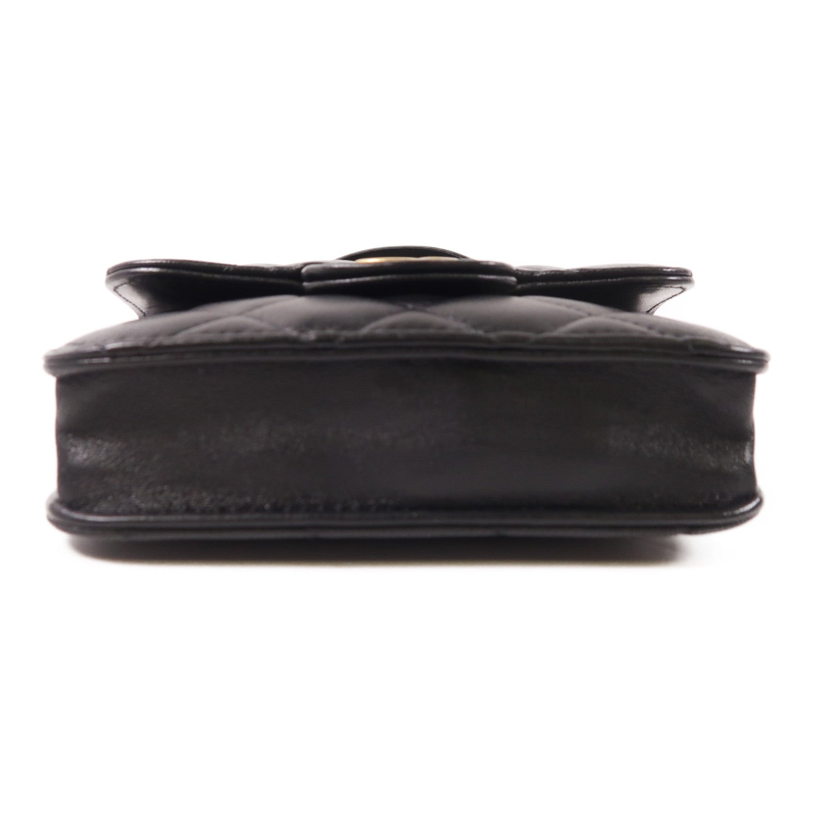 CHANEL 羊皮皮革Handle Mini Bag金扣鏈帶手挽肩背兩用袋