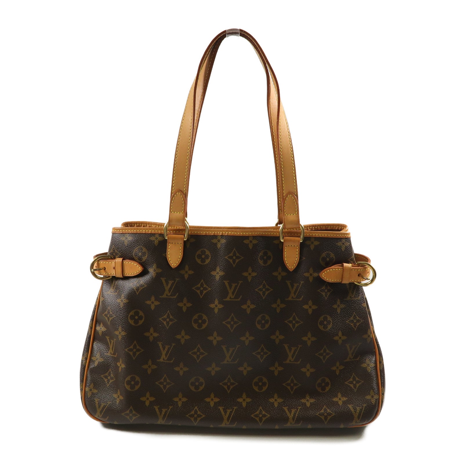 LOUIS VUITTON Monogram Batignolles Horizontal金扣肩背袋啡色