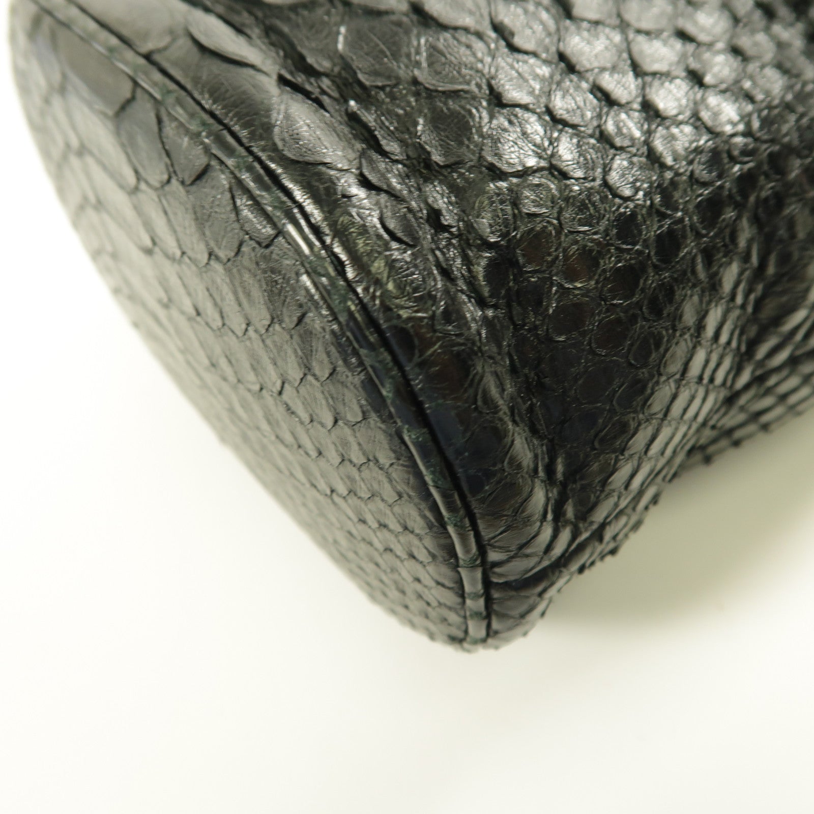 CHANEL 【激減優惠】蛇皮皮革Shoulder Bag金扣鏈帶肩背袋