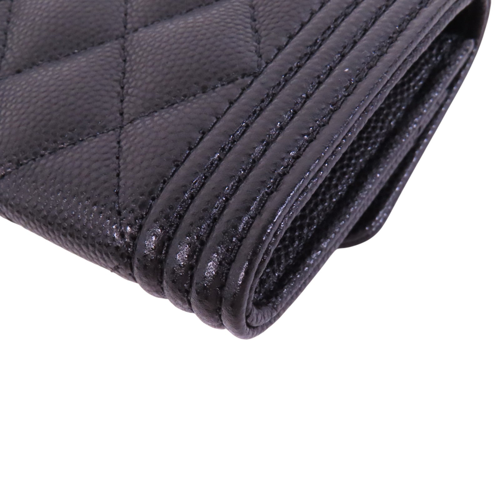 CHANEL 牛皮皮革Card Case金扣卡套