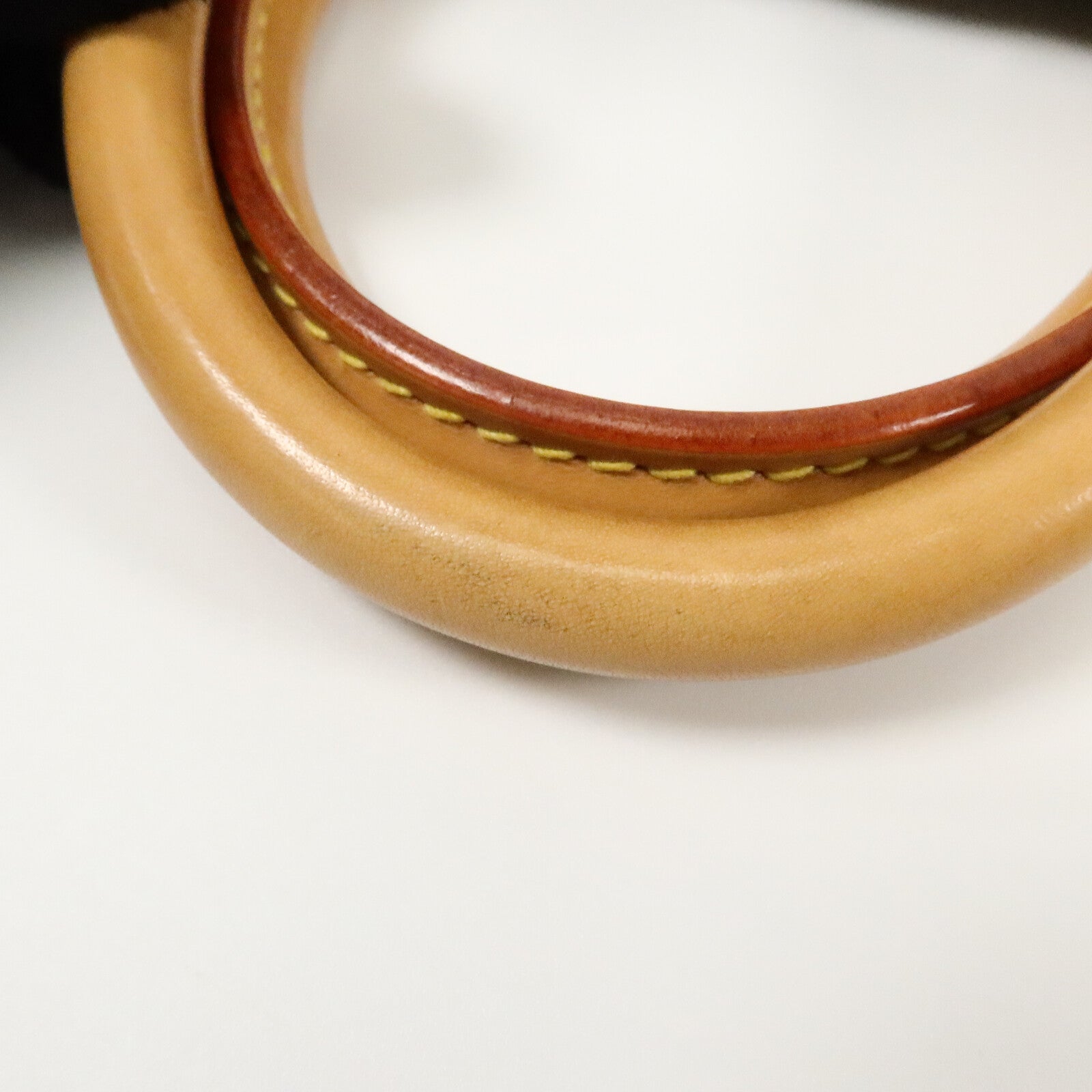 LOUIS VUITTON Monogram Alma金扣手挽袋棕色