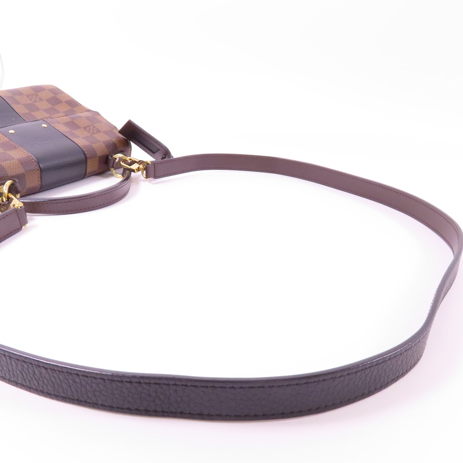 LOUIS VUITTON Damier Bond Street BB金扣手挽肩背兩用袋啡色