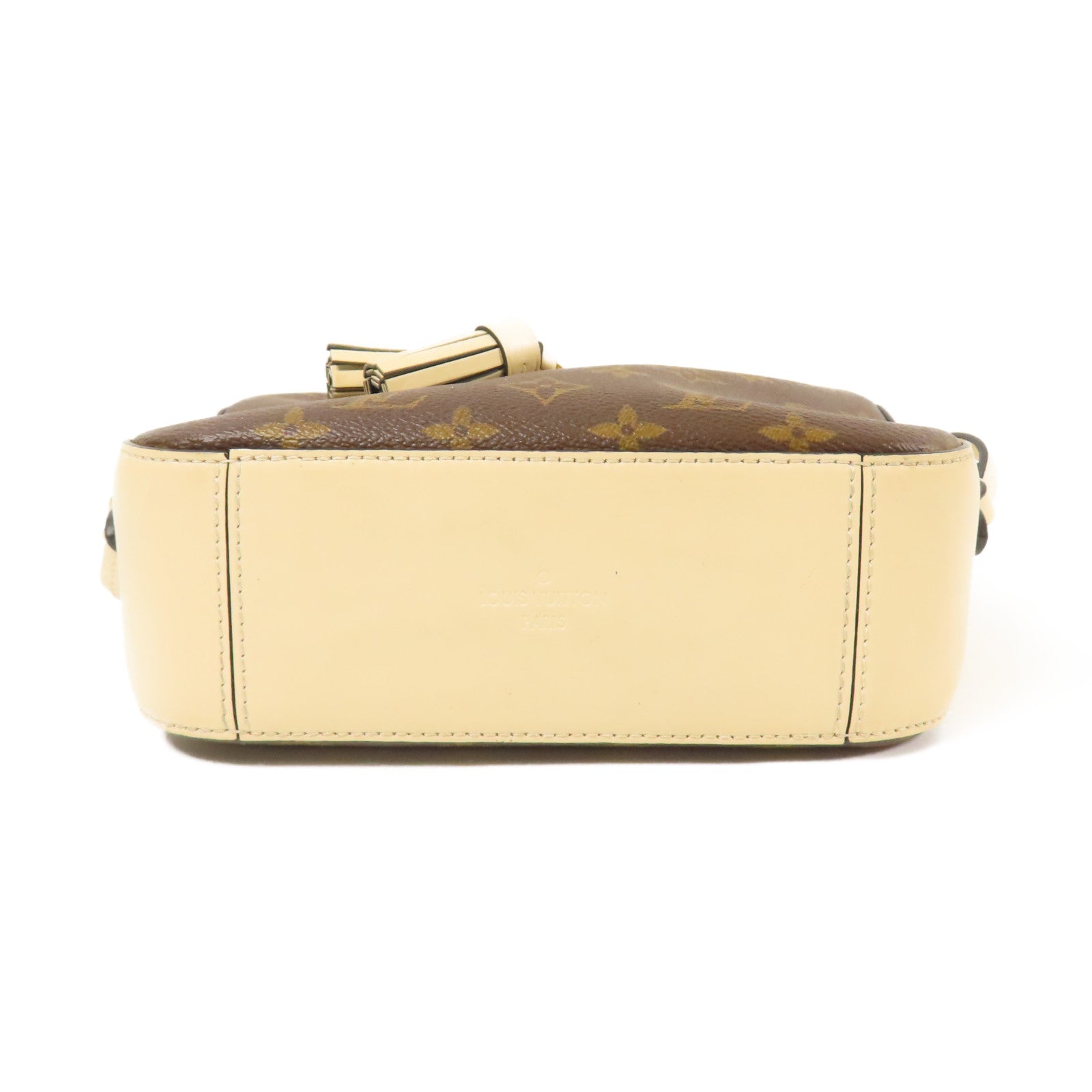 LOUIS VUITTON LV GHW Saintonge 2 Way Shoulder Bag M43555 Monogram Brown/White