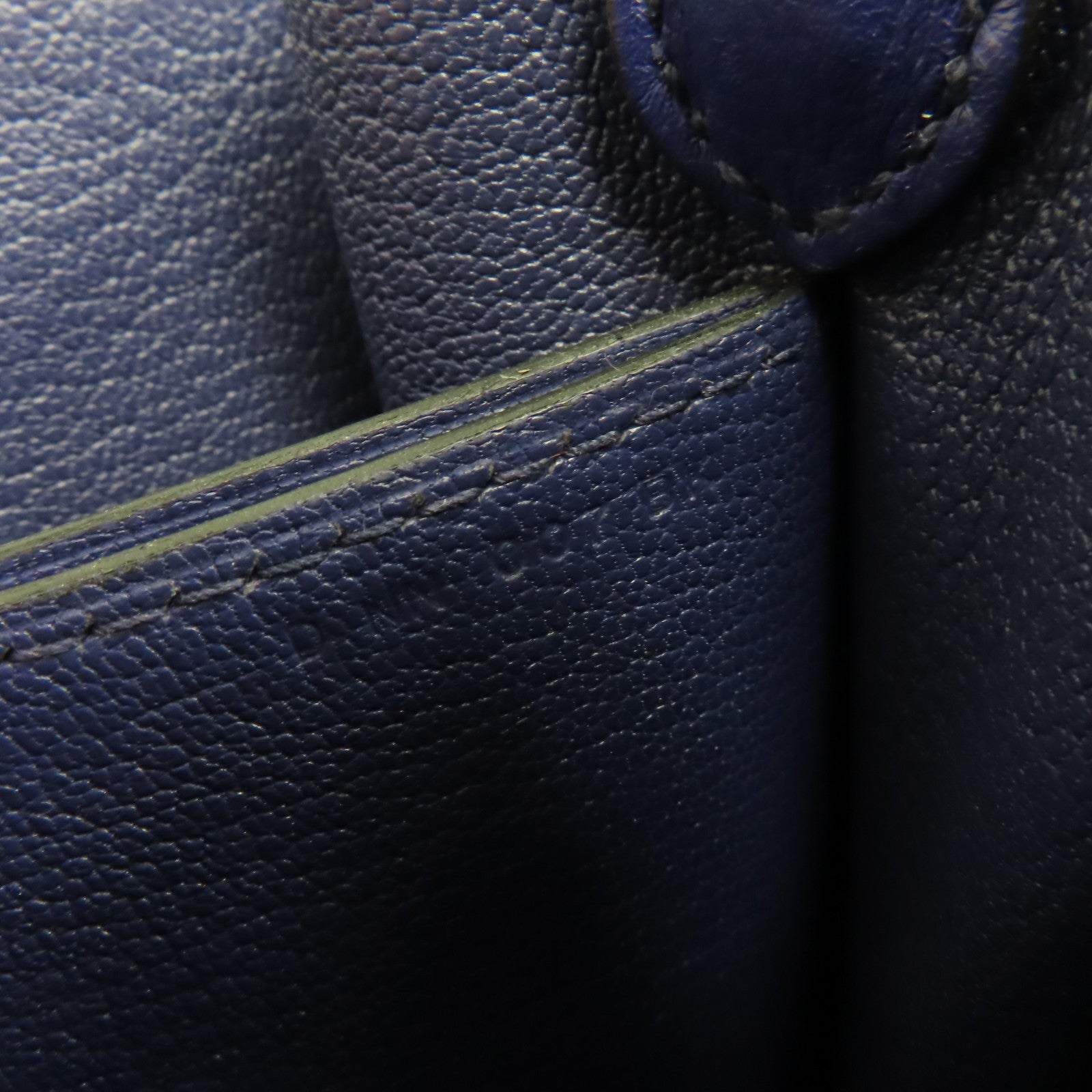 HERMES 【清倉大減價】Evercolor皮革Roulis 23 Shoulder Bag銀扣肩背袋藍色