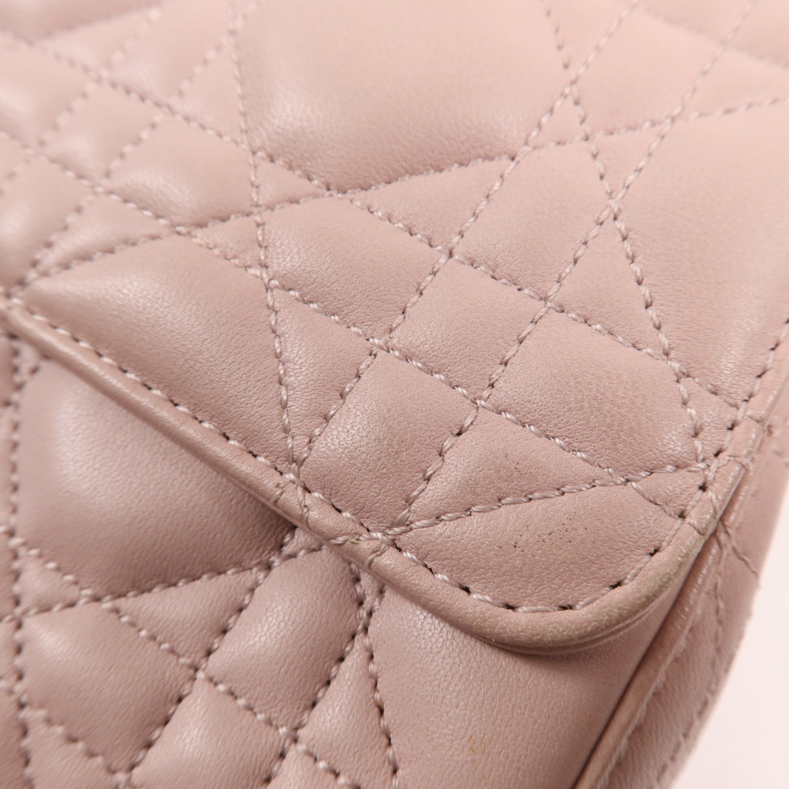 Dior 牛皮皮革Miss Dior銀扣鏈帶肩背袋