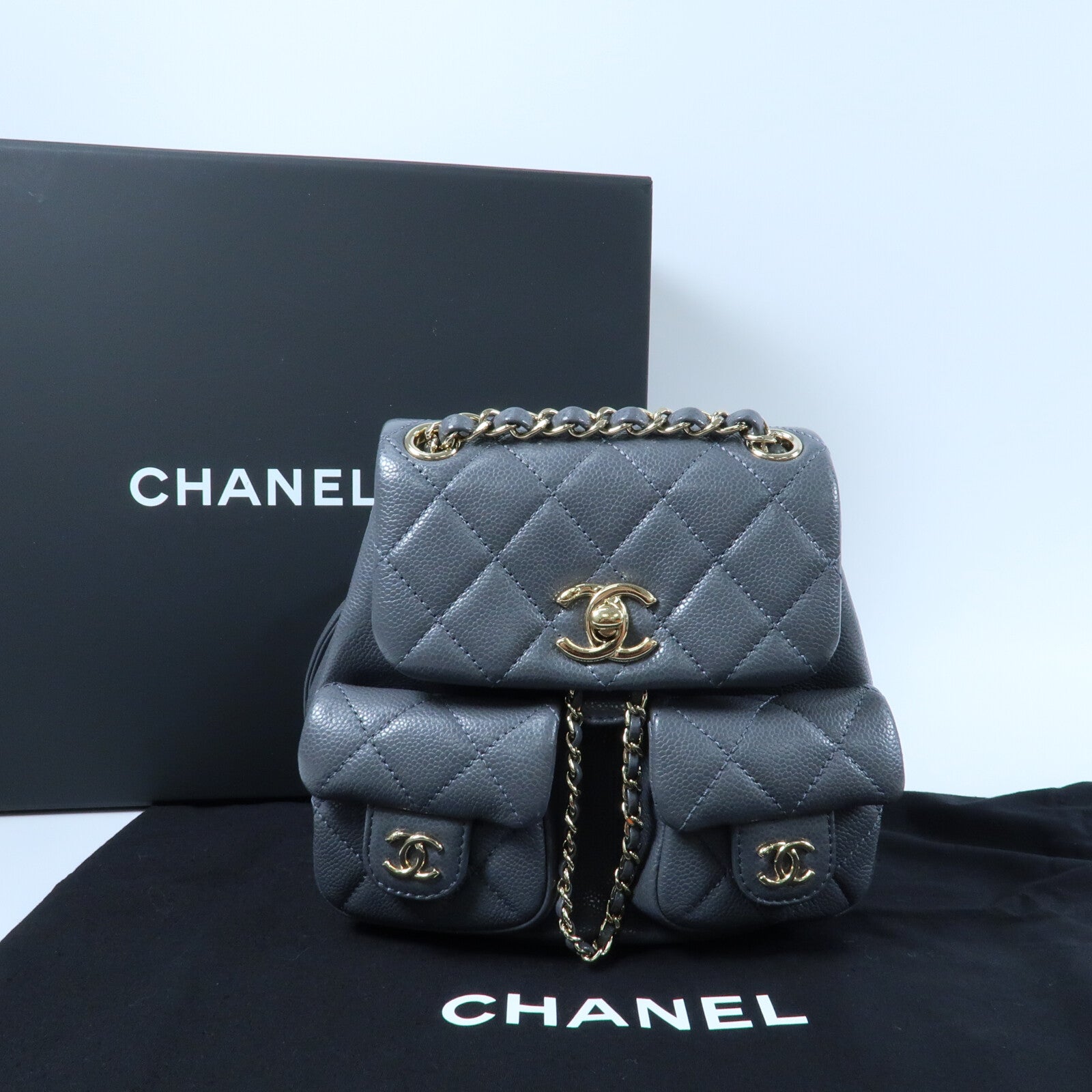 CHANEL Duma Backpack Mini鏈帶背包