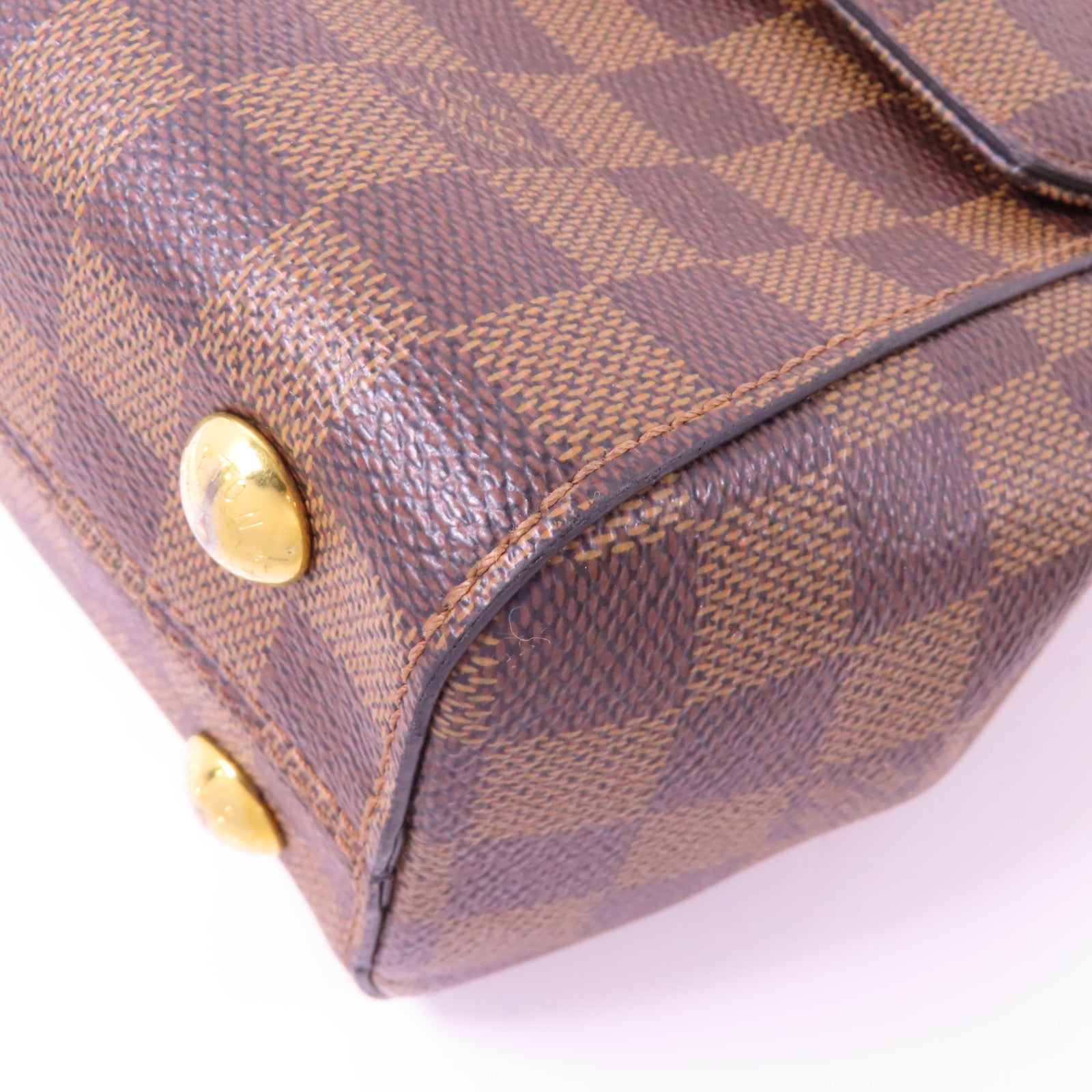 LOUIS VUITTON Damier Bond Street BB金扣手挽肩背兩用袋啡色