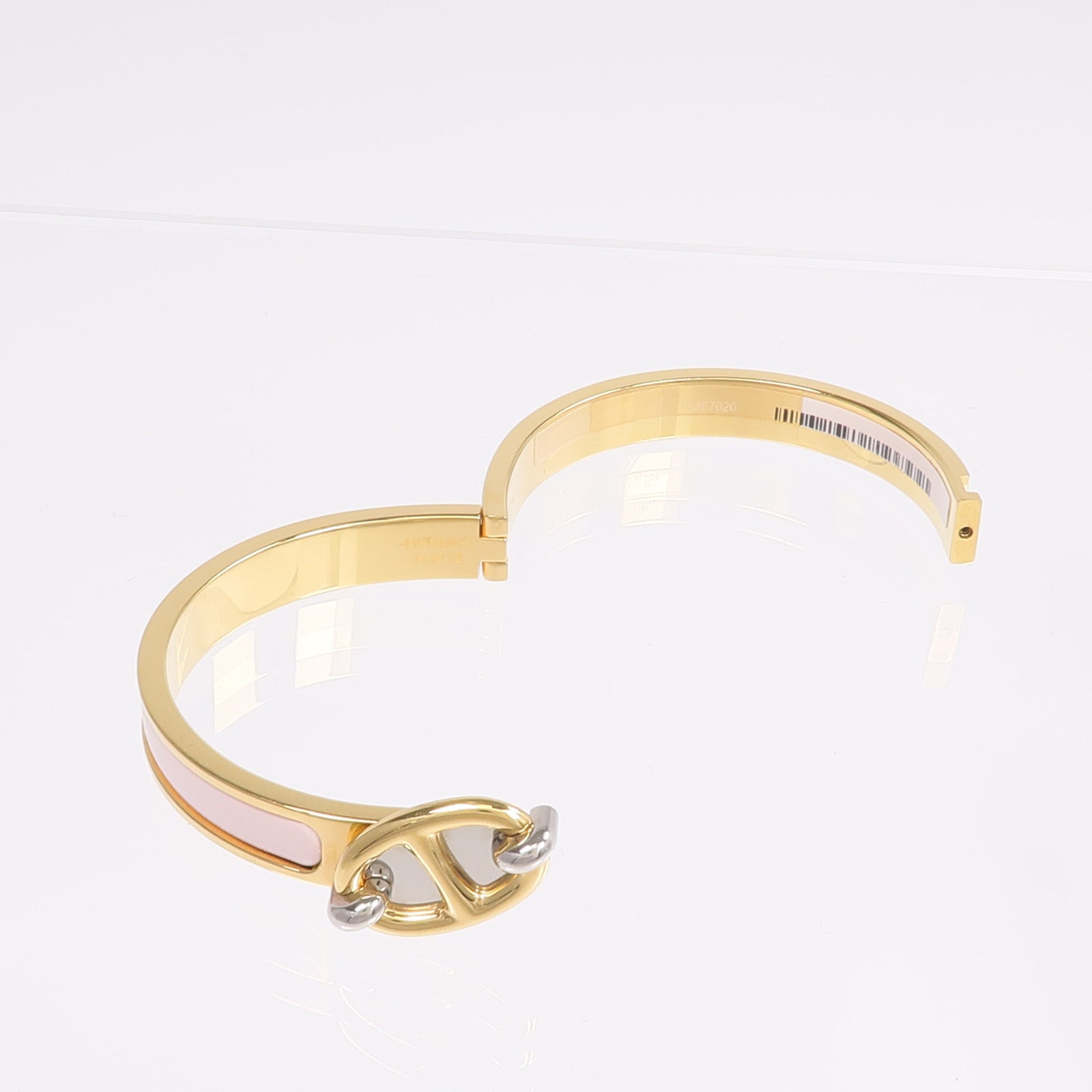HERMES 金屬/琺瑯Mini Clic Chaine D'Ancre Bracelet手鐲