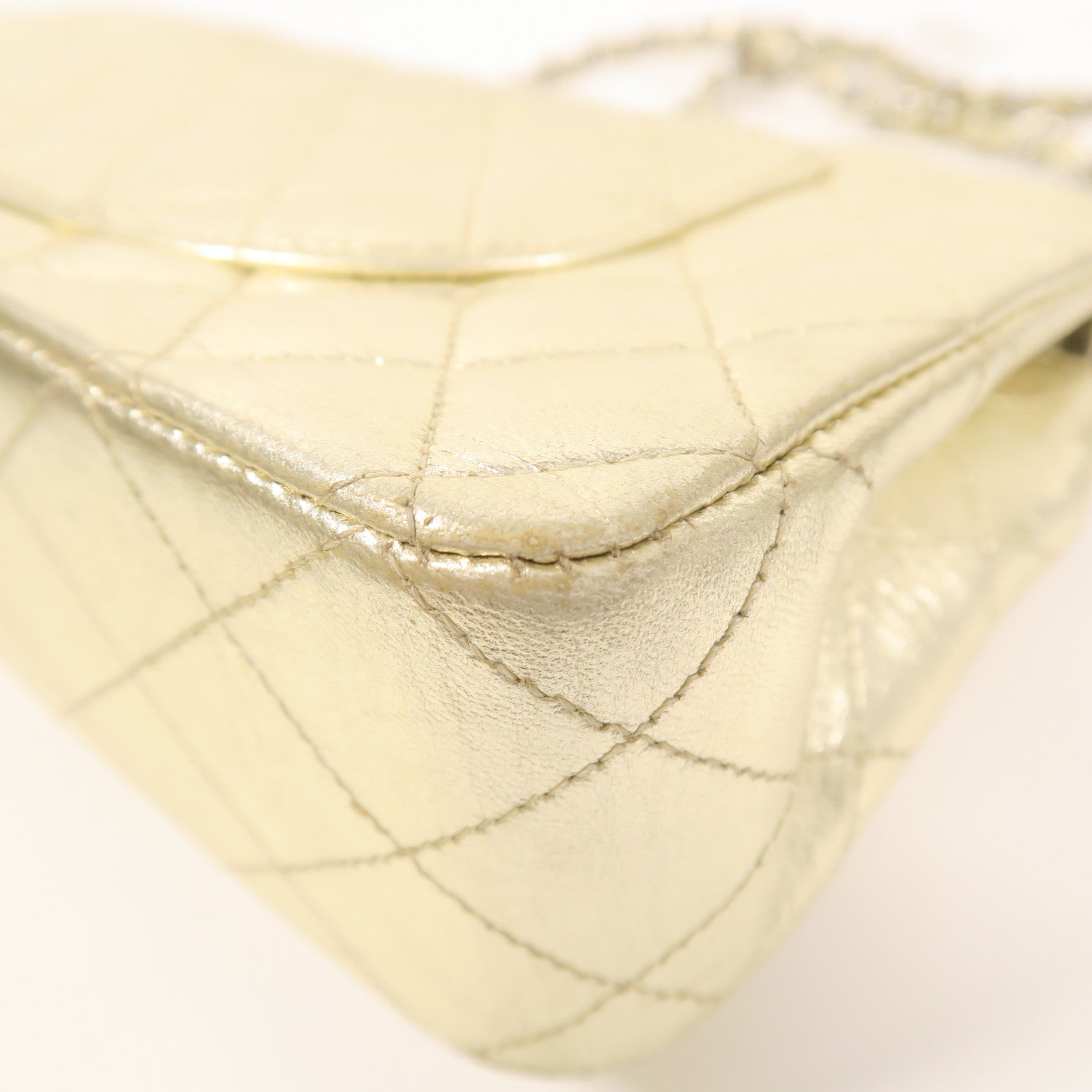 CHANEL 羊皮皮革Classic 25銀扣鏈帶肩背袋