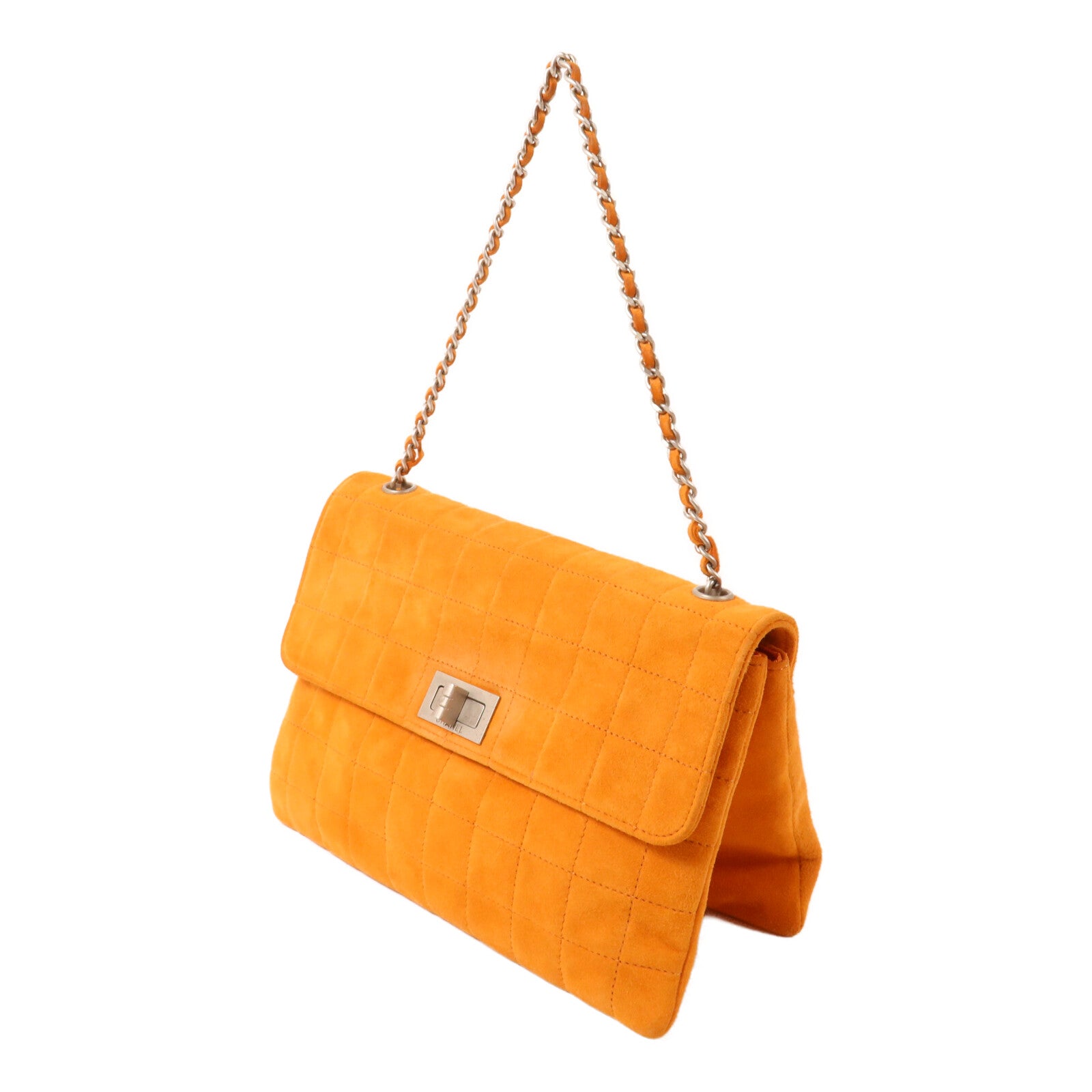 CHANEL 麂皮皮革Chain Shoulder鏈帶肩背袋