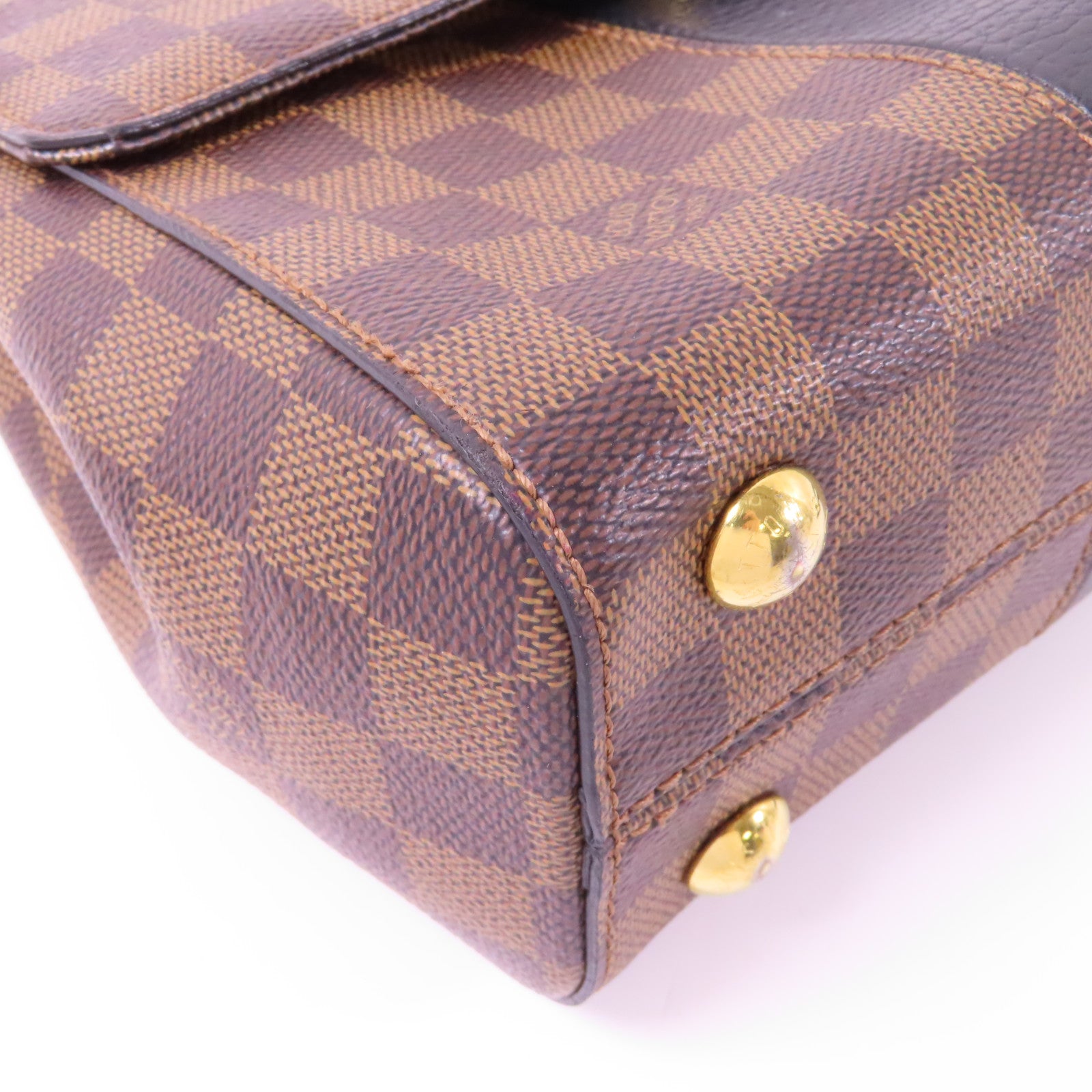 LOUIS VUITTON Damier Bond Street BB金扣手挽肩背兩用袋啡色