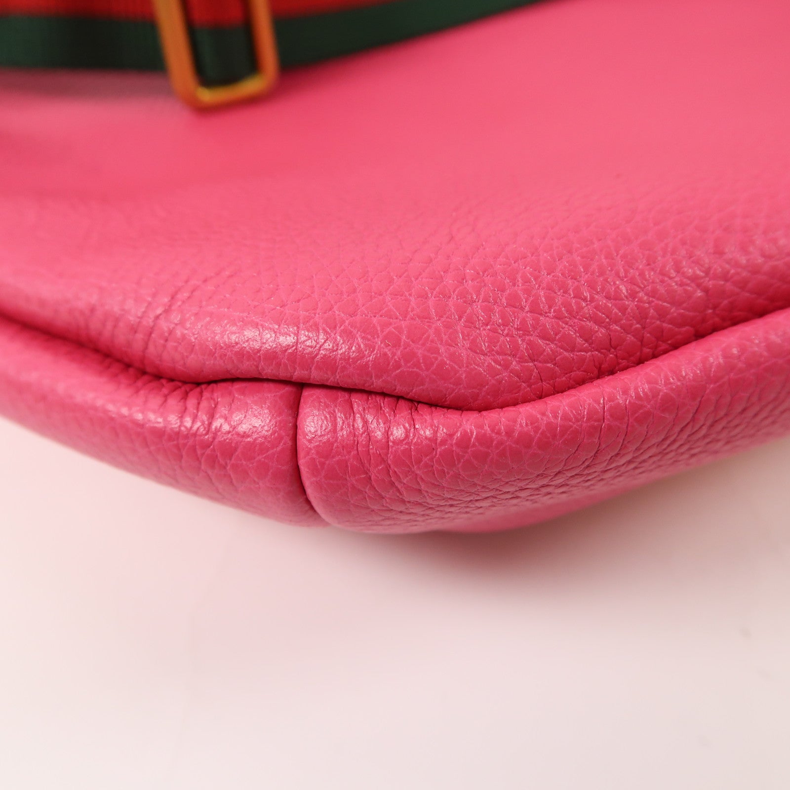 GUCCI 皮革Waist Bag腰包桃紅色