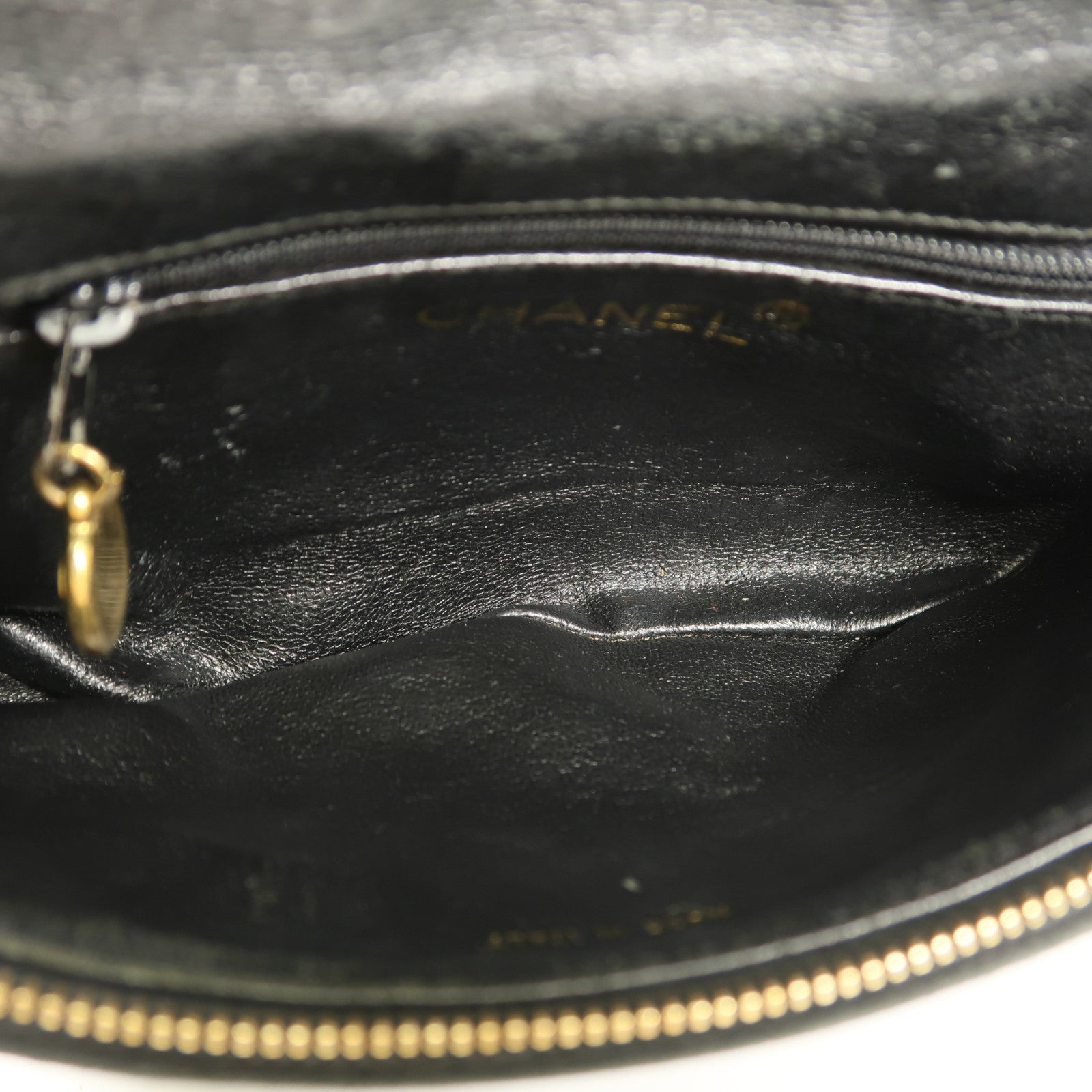 CHANEL 牛皮皮革Waist Bag金扣腰包