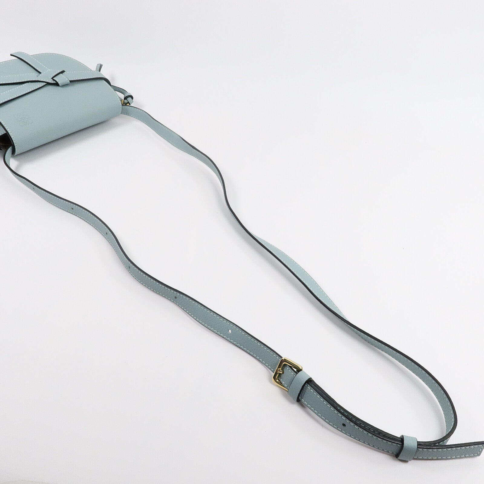 LOEWE 牛皮皮革Mini Gate Dual肩背袋