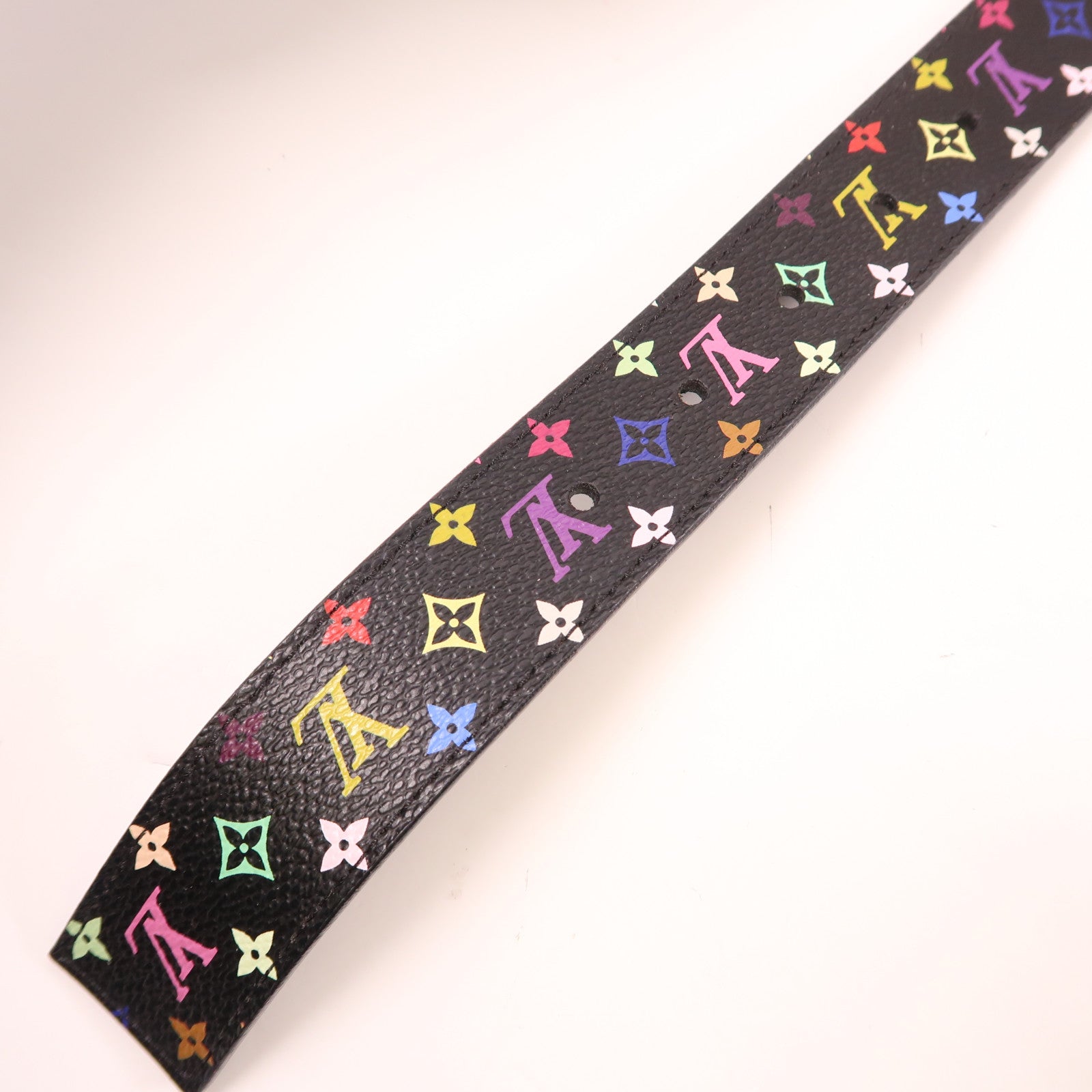 LOUIS VUITTON Monogram Multicolore Ceinture金扣皮帶