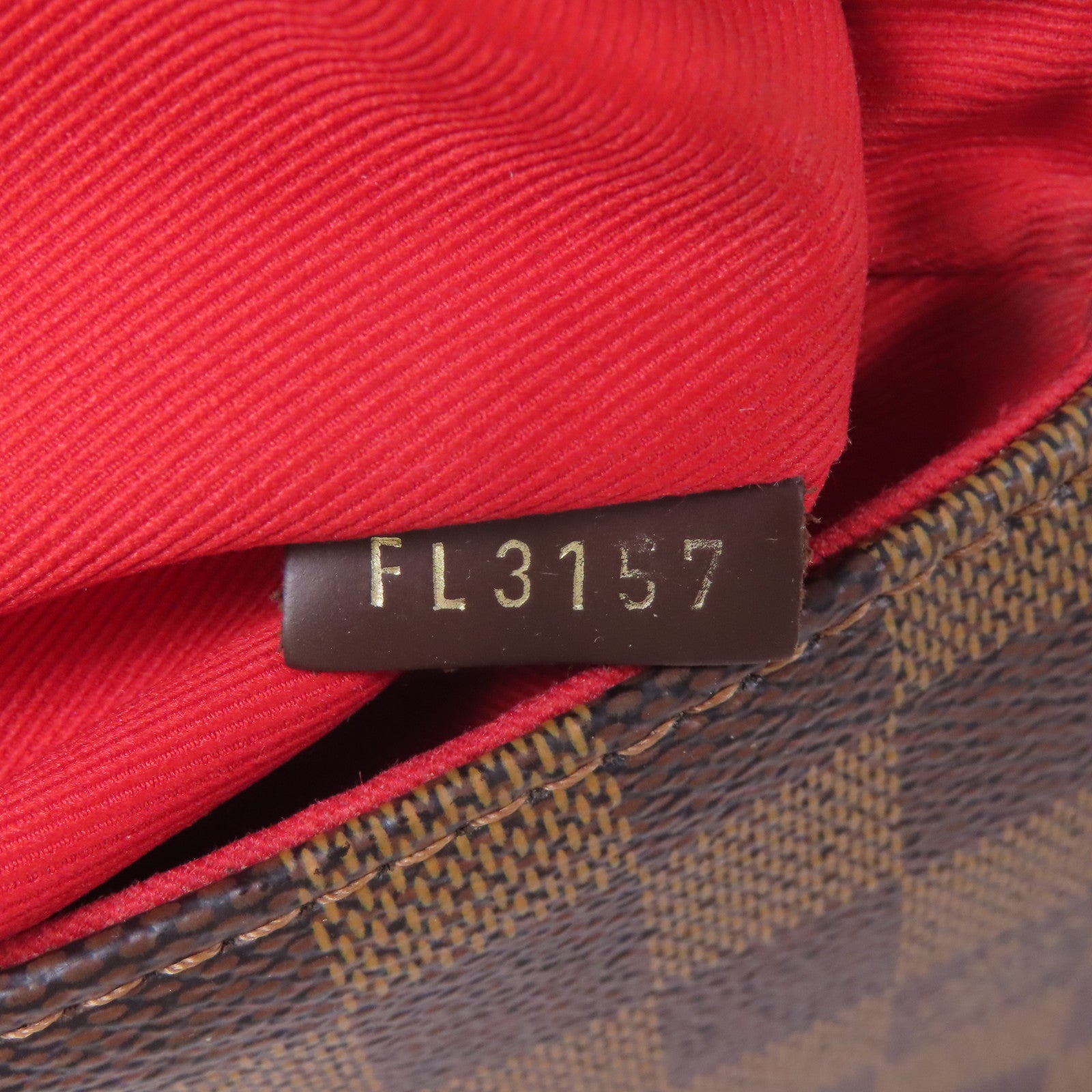LOUIS VUITTON Damier Croisette金扣手挽肩背兩用袋