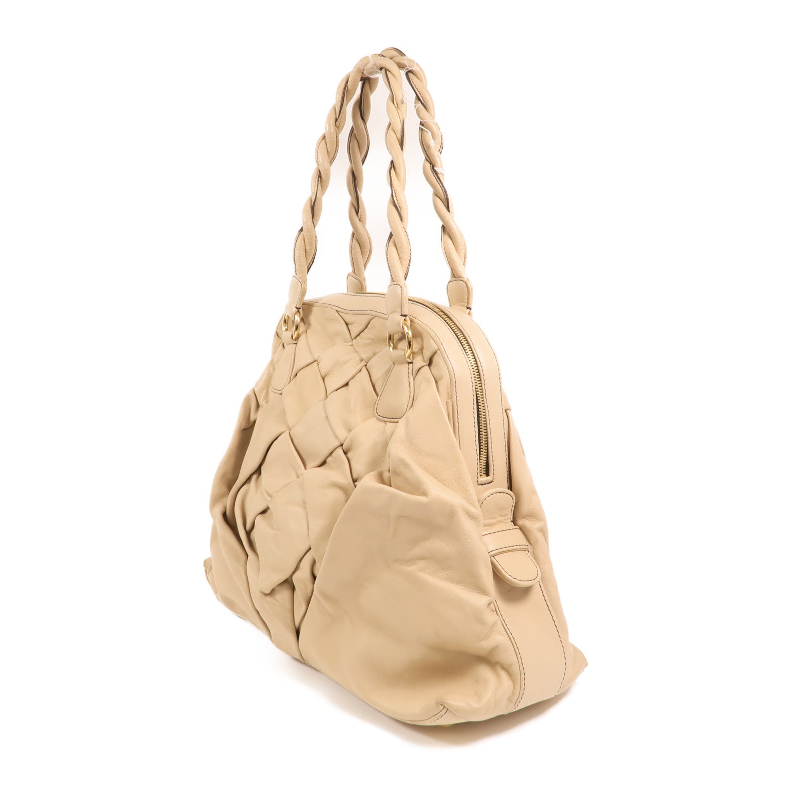 Valentino 羊皮皮革Shoulder Bag金扣肩背袋