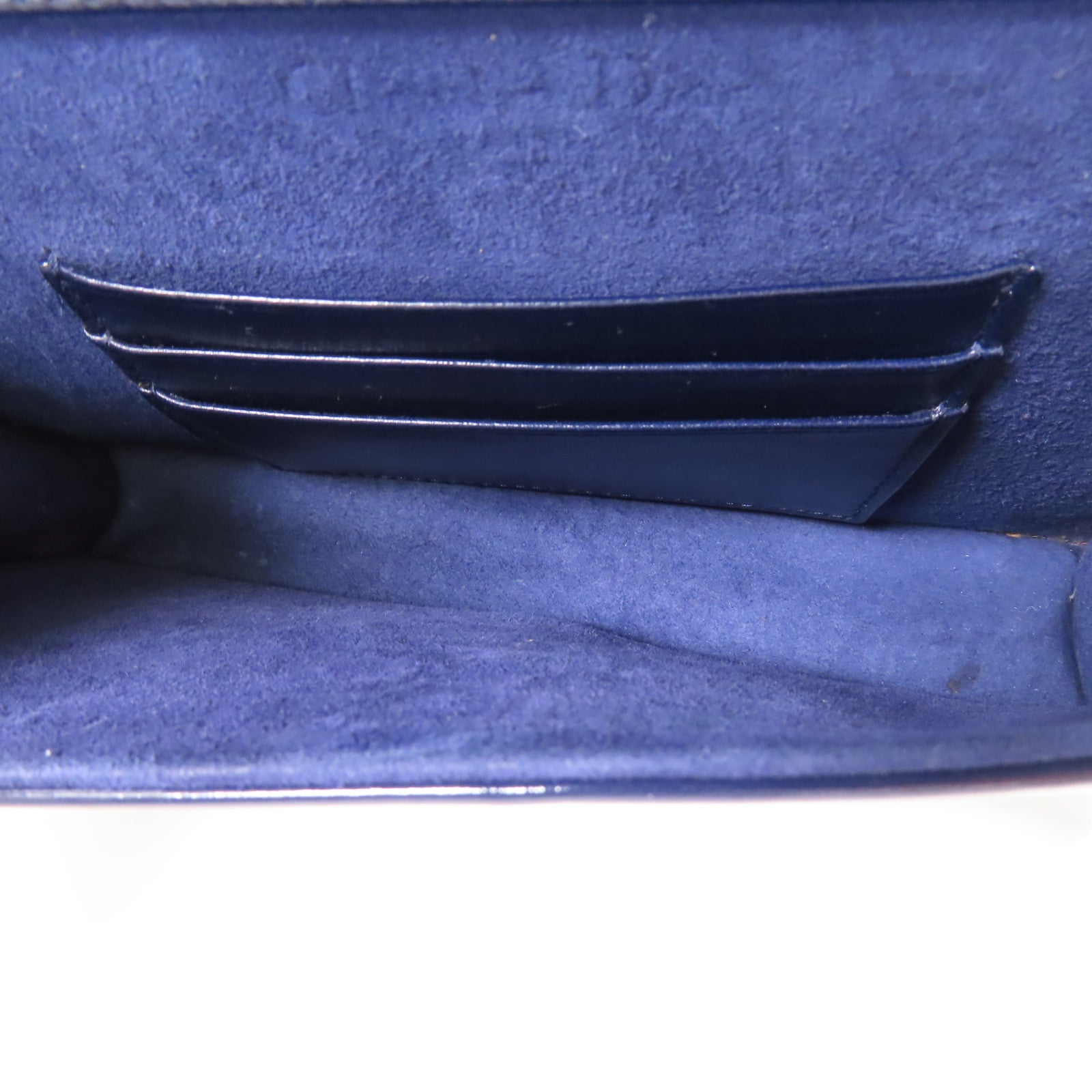 Dior 漆皮皮革Wallet On Chain金扣鏈帶肩背袋